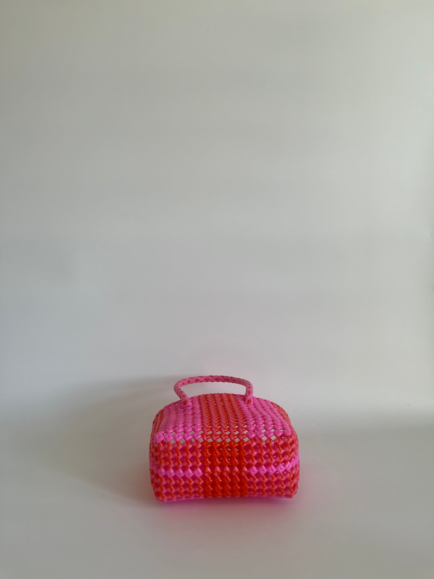 N°12XS - SAC COLORÉ - MINI - rose clair & rouge
