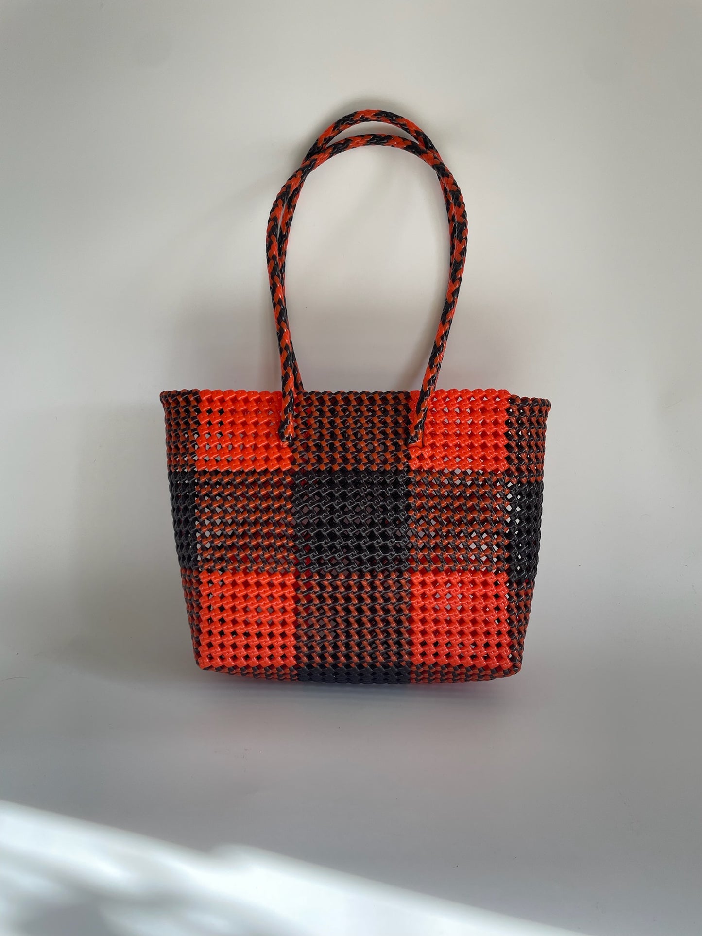 N°252M - SAC COLORÉ - MOYEN - marron & orange