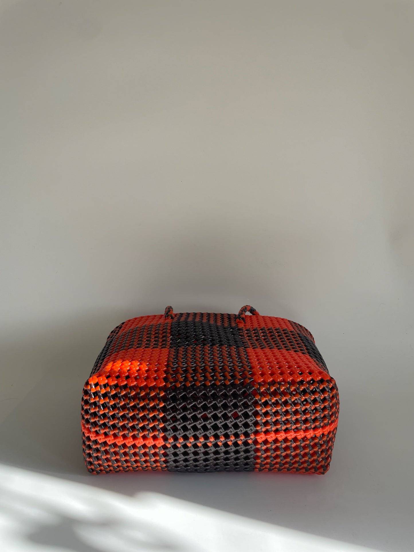 N°252M - SAC COLORÉ - MOYEN - marron & orange