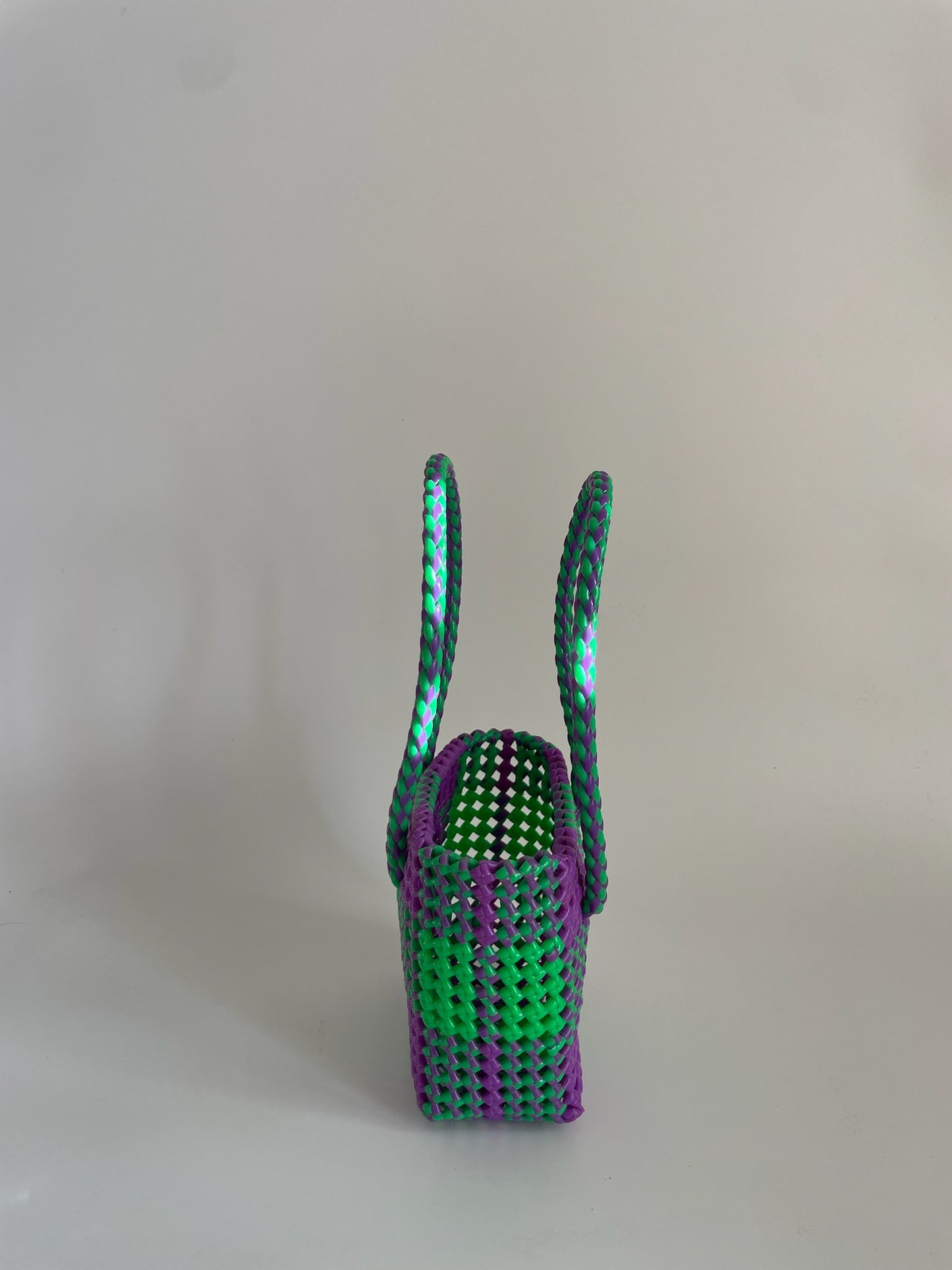 N°2XS - SAC COLORÉ - MINI - vert fluo & violet