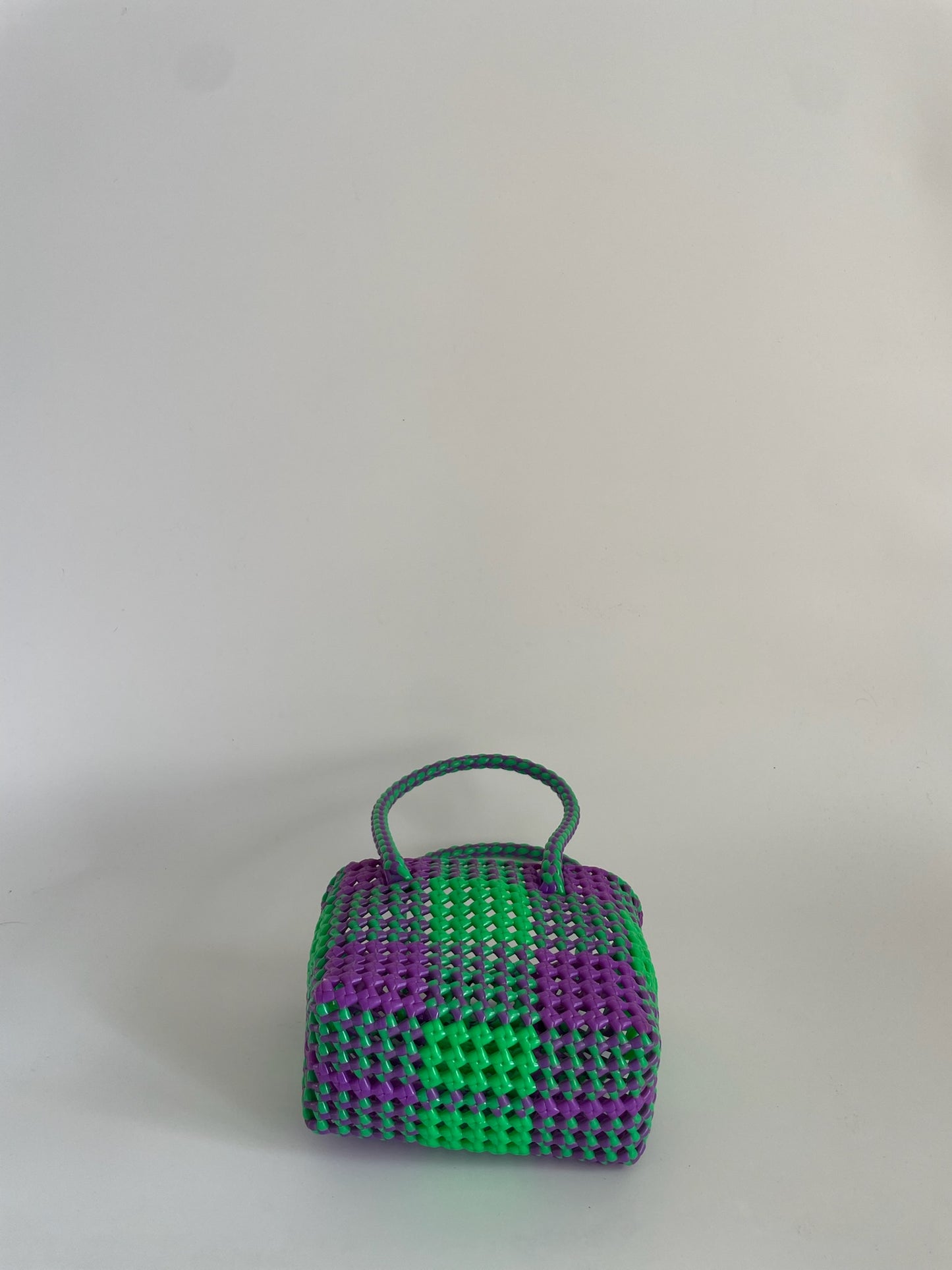 N°2XS - SAC COLORÉ - MINI - vert fluo & violet