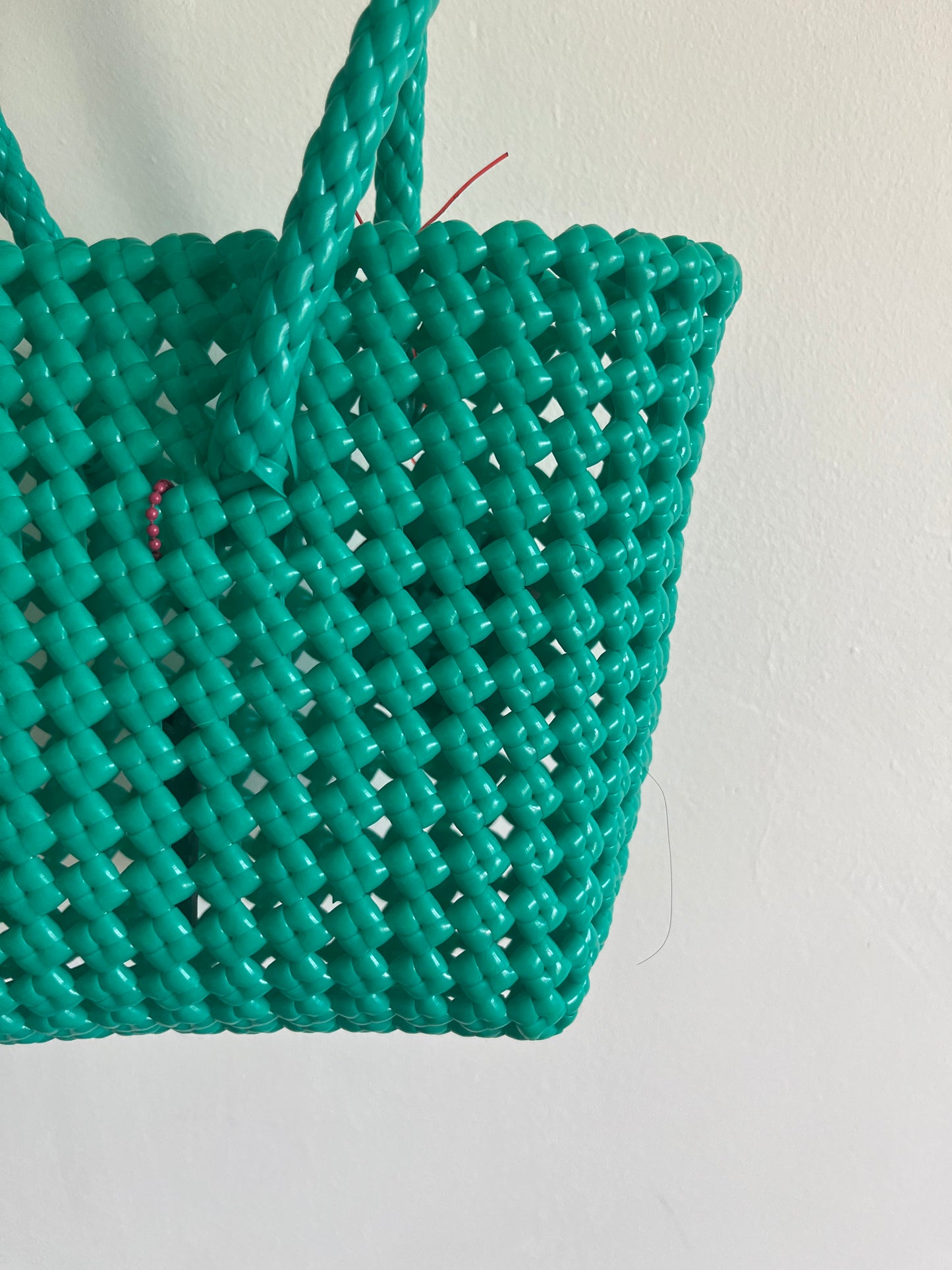 N°46XS - SAC CABAS IMPARFAIT - MINI - turquoise