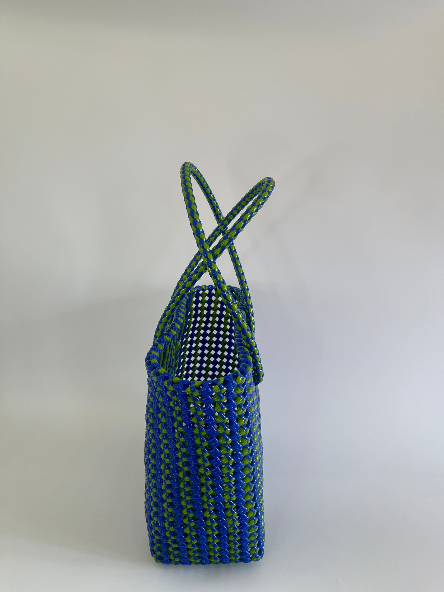 N°276M - SAC COLORÉ - MOYEN - vert & bleu foncé