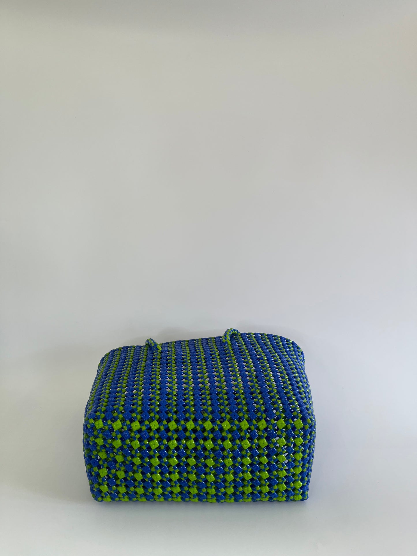 N°276M - SAC COLORÉ - MOYEN - vert & bleu foncé