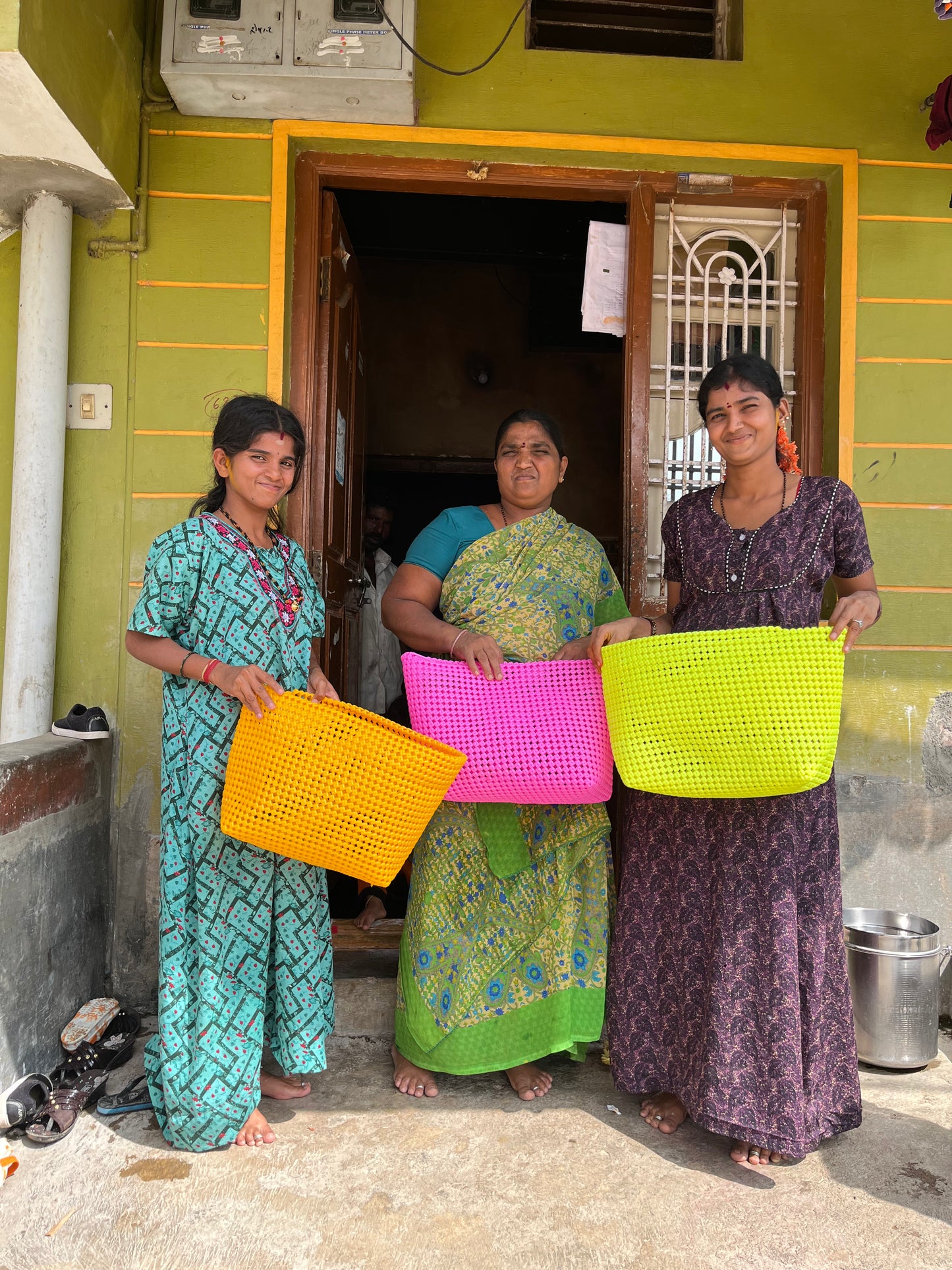 N°48L - SAC CABAS IMPARFAIT - GRAND - moutarde