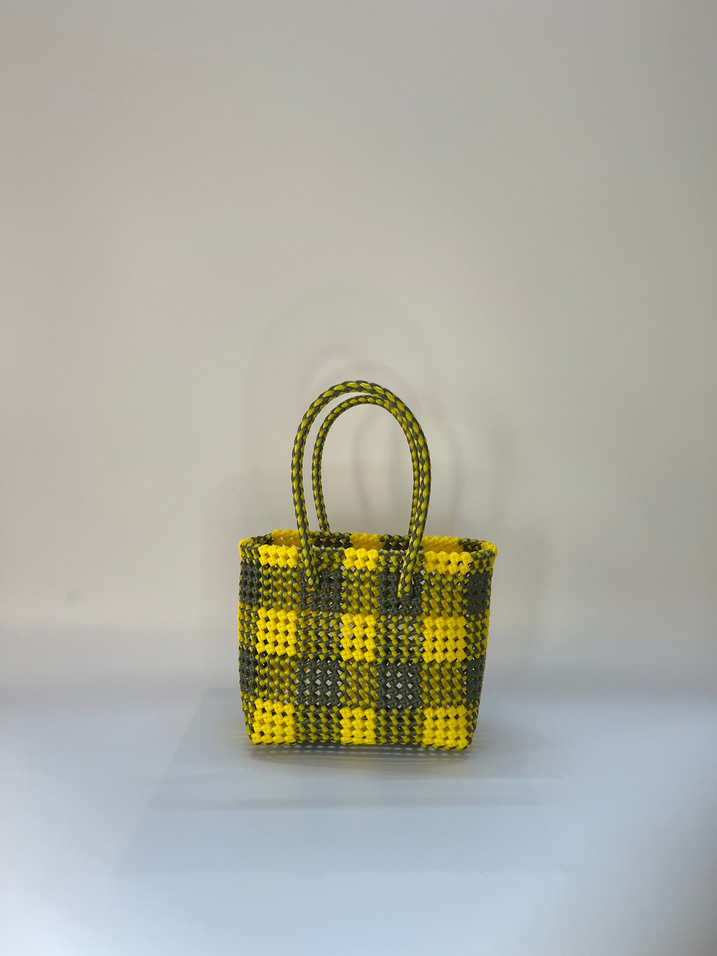 N°69S - SAC COLORÉ - PETIT - kaki & jaune