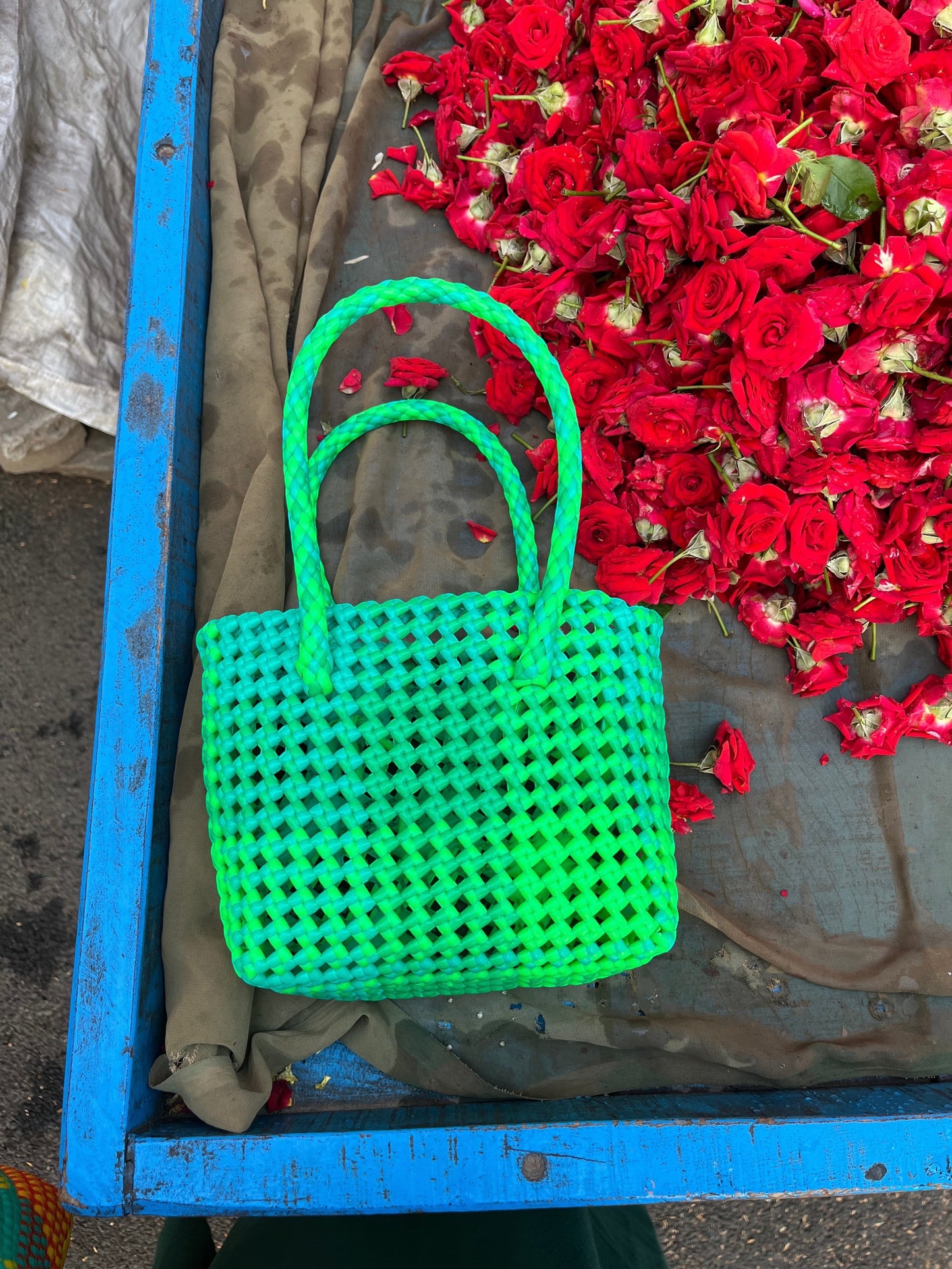 N°144XS - SAC PANIER ARCHIVES - MINI - multicolors