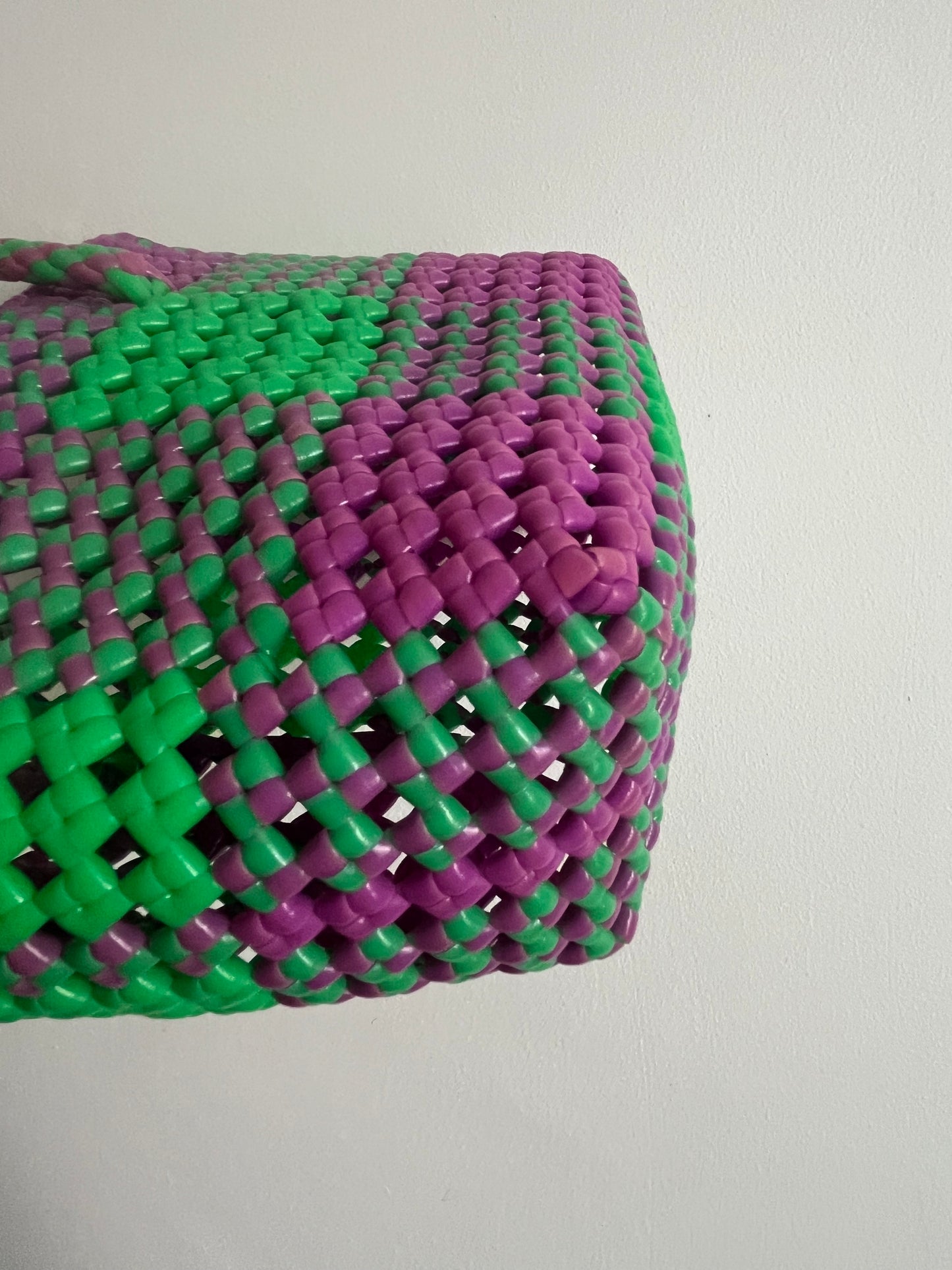 N°2XS - SAC IMPARFAIT - MINI - vert fluo & violet