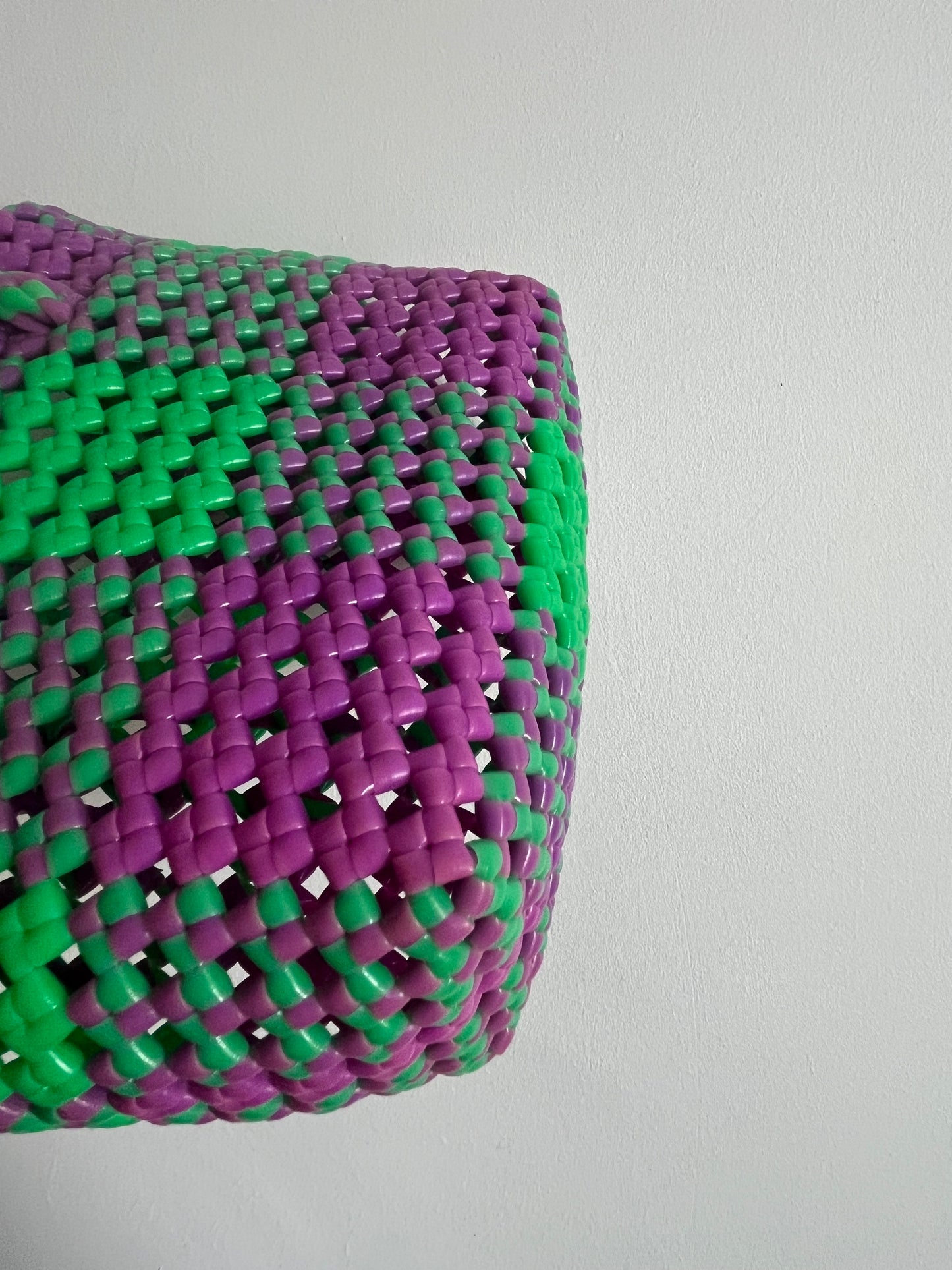 N°2XS - SAC IMPARFAIT - MINI - vert fluo & violet