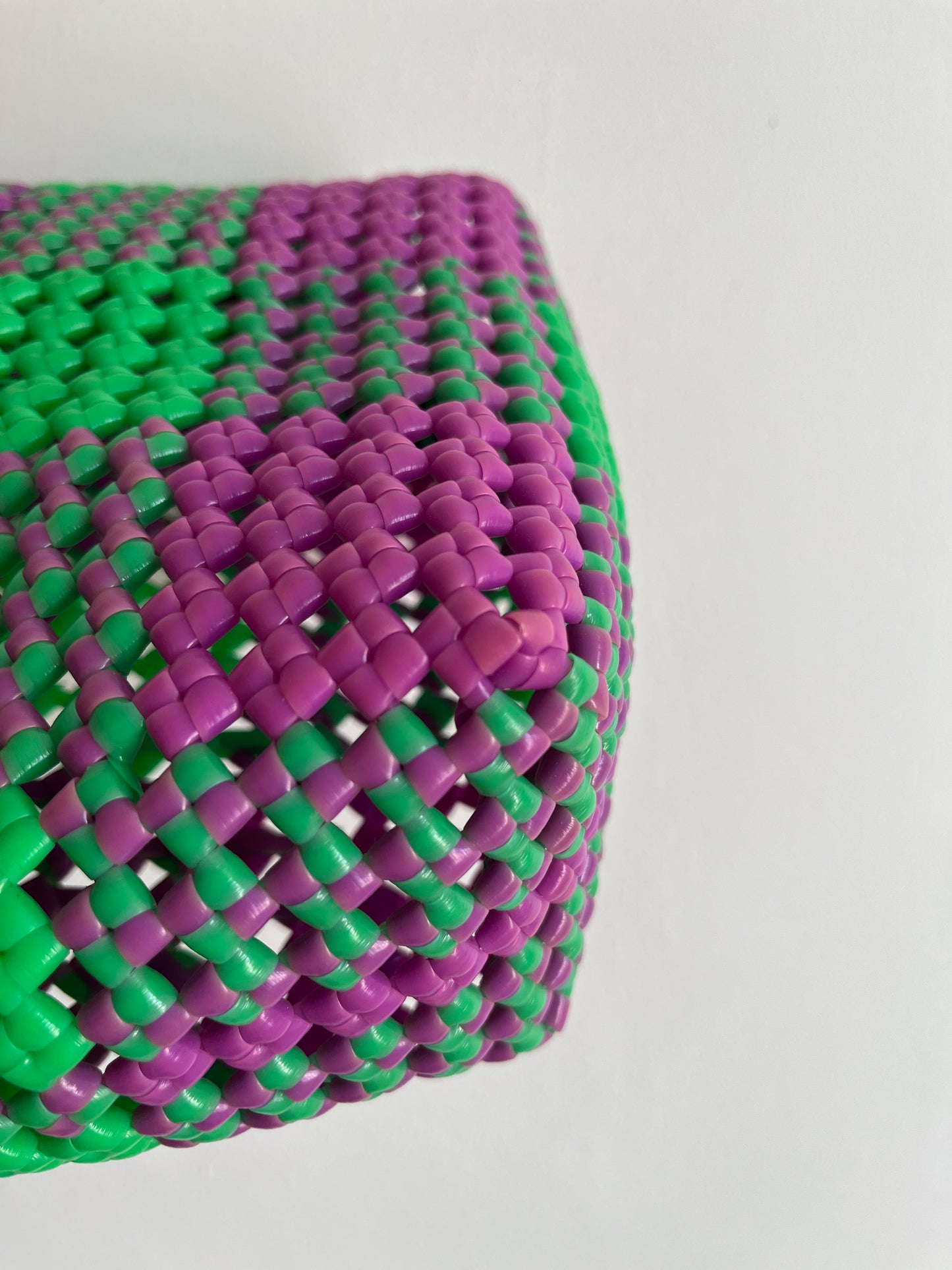 N°2XS - SAC IMPARFAIT - MINI - vert fluo & violet