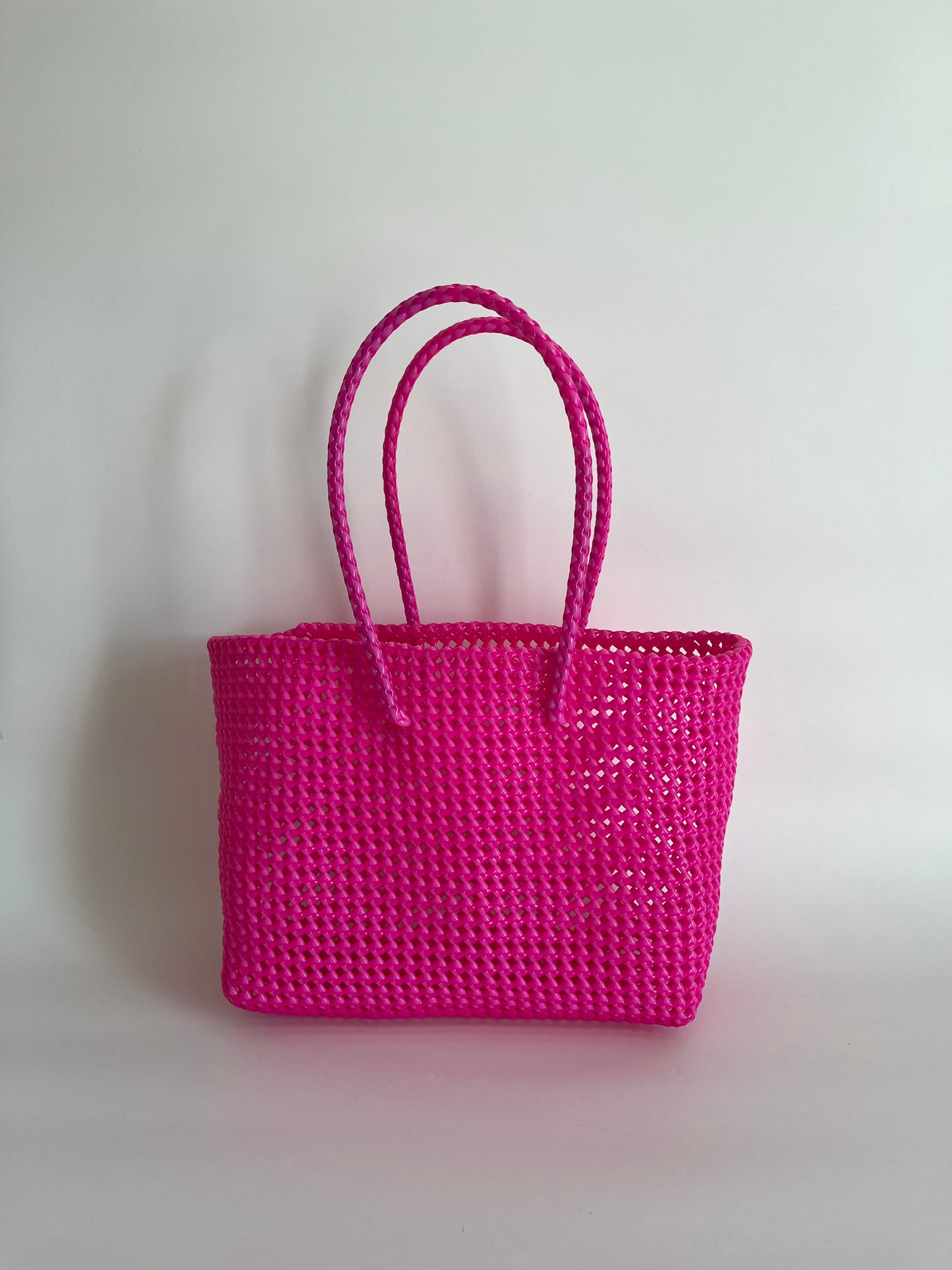 N°26L bis - SAC COLORÉ - GRAND - rose fluo & rose clair