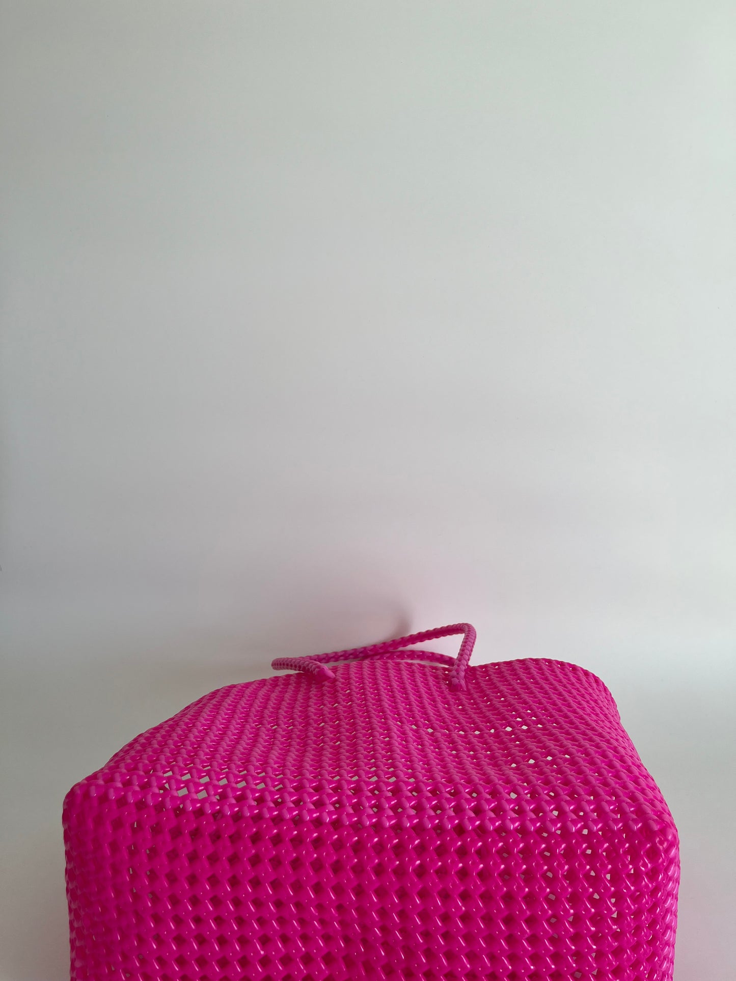 N°26L bis - SAC COLORÉ - GRAND - rose fluo & rose clair