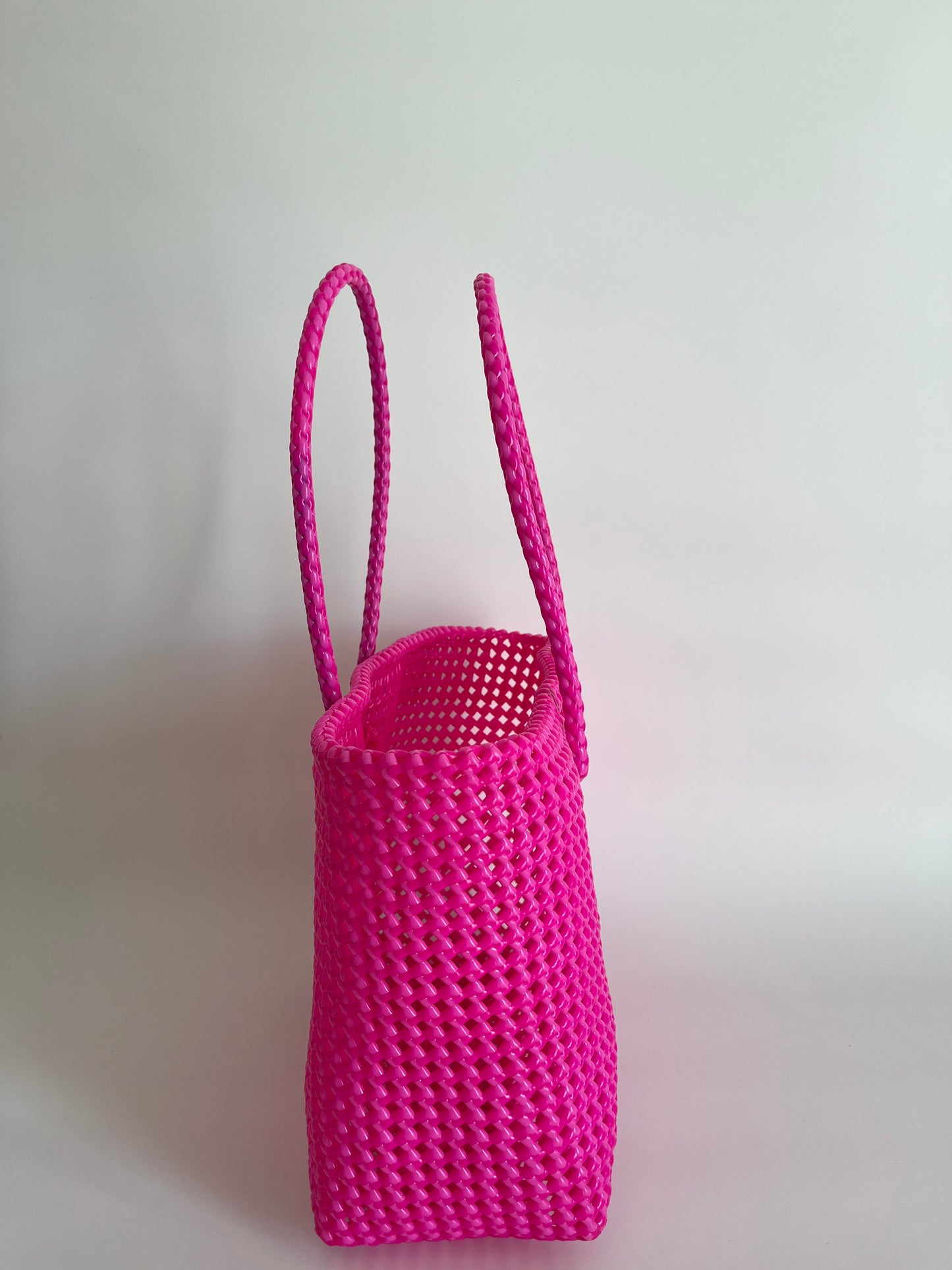N°26L bis - SAC COLORÉ - GRAND - rose fluo & rose clair
