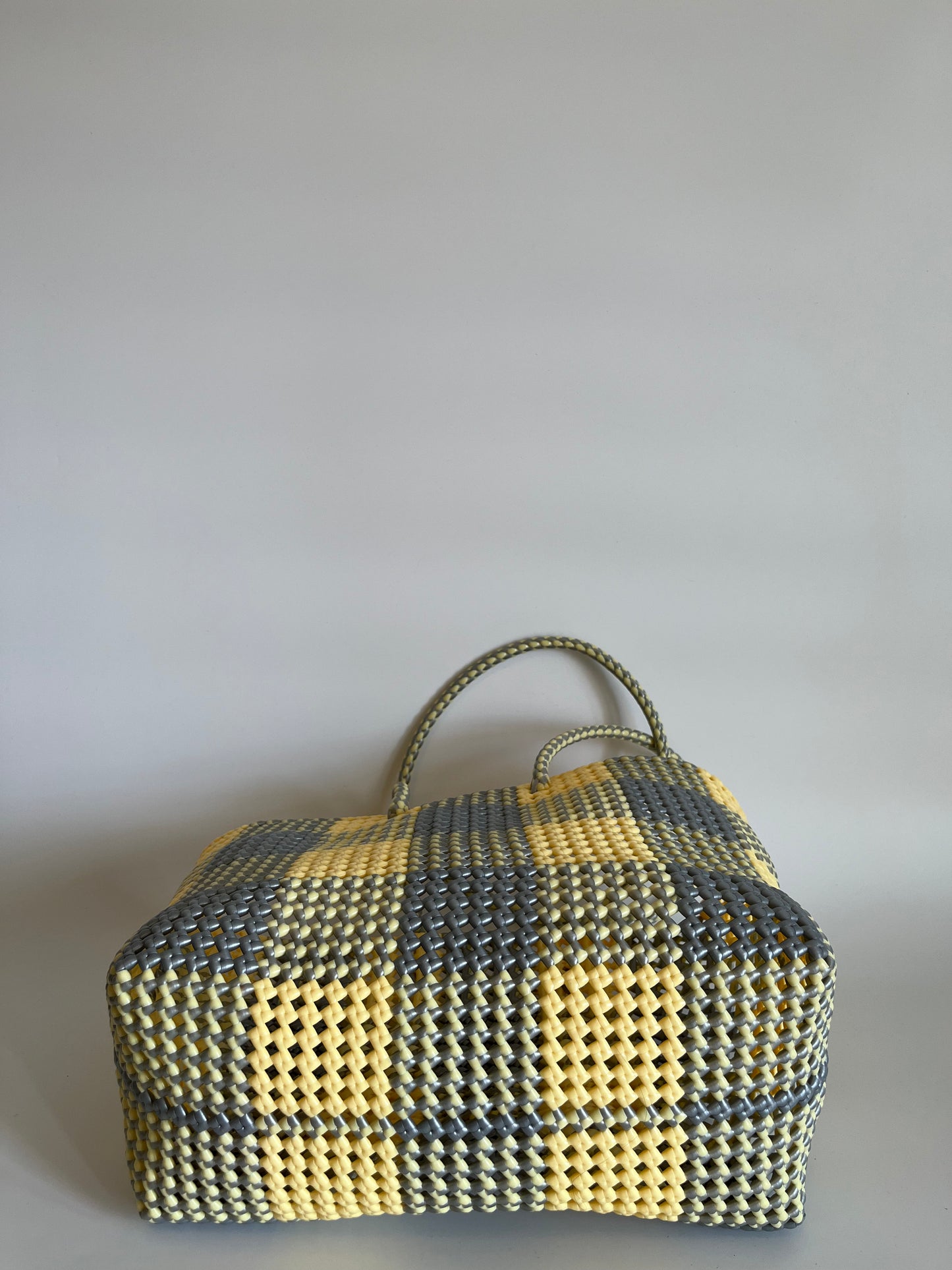 N°348L - SAC COLORÉ - GRAND - Crème & argenté