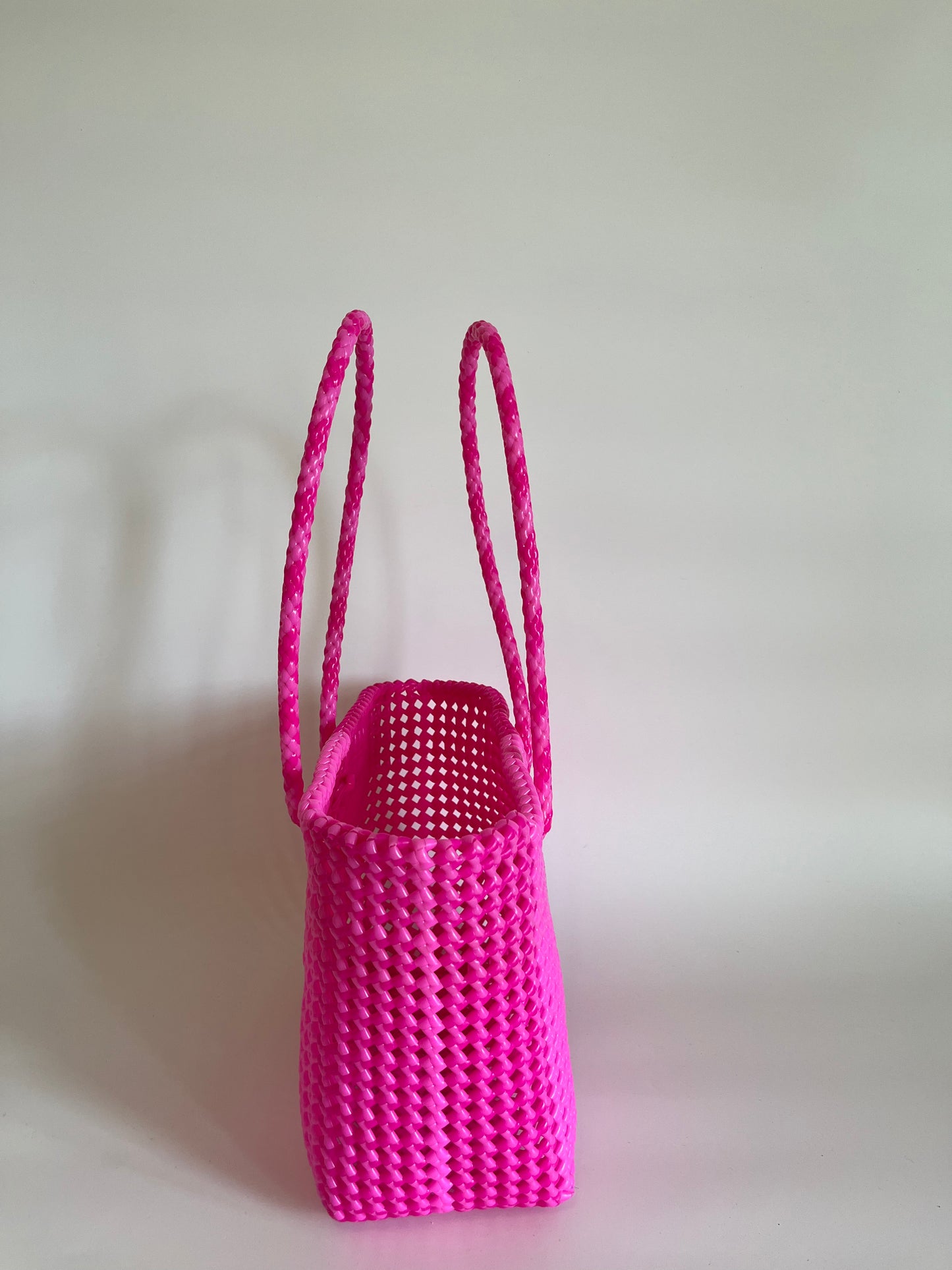 N°26M bis - SAC COLORÉ - MOYEN - rose fluo & rose clair