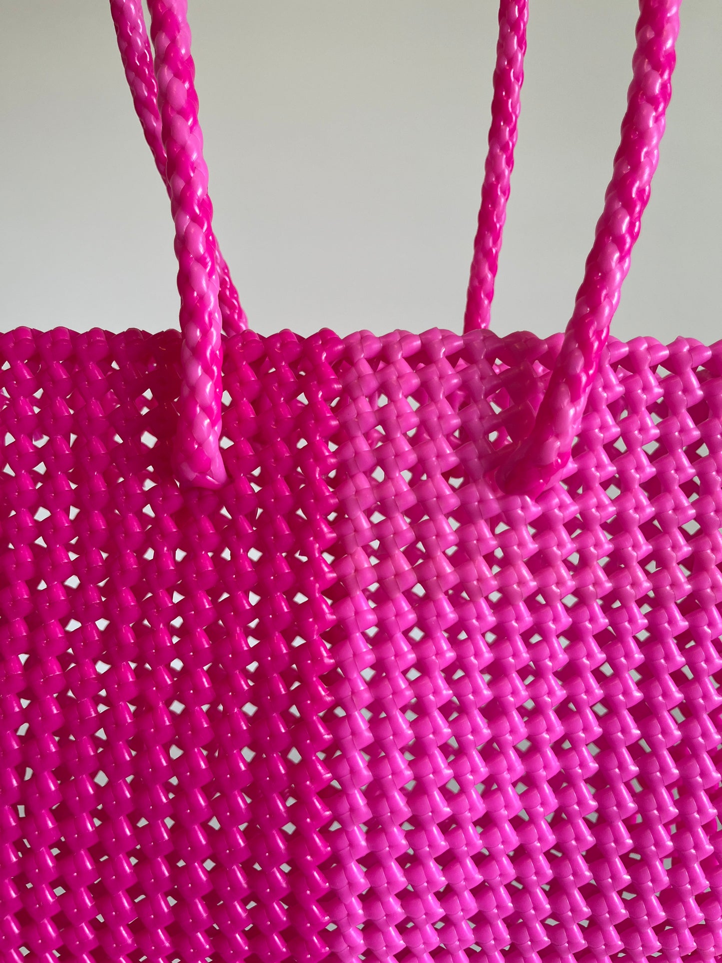 N°26M bis - SAC COLORÉ - MOYEN - rose fluo & rose clair