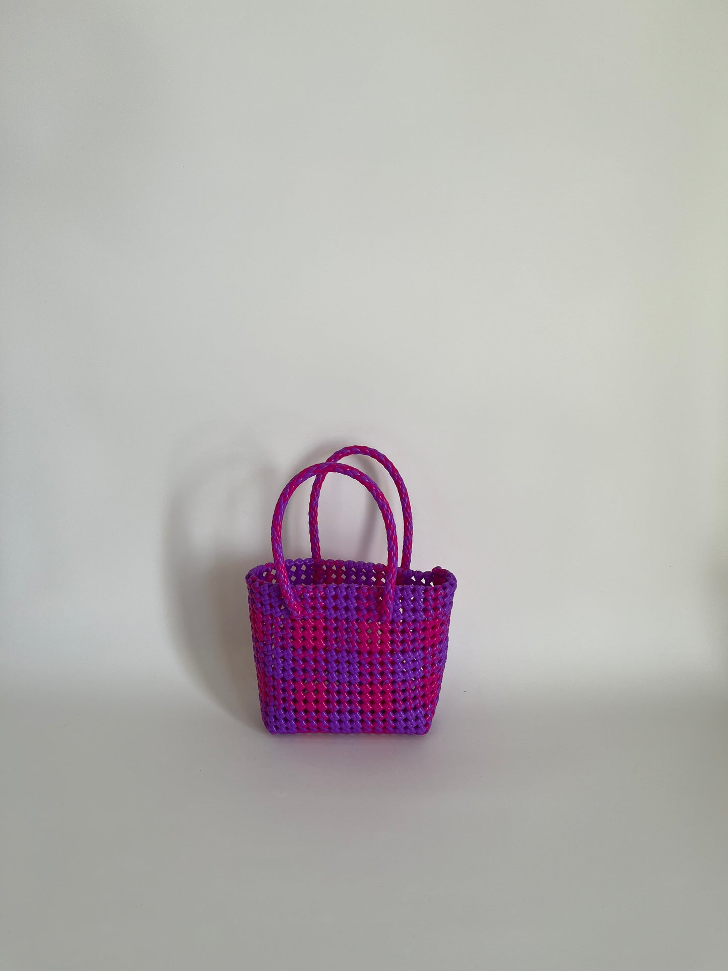 N°9XS - SAC COLORÉ - MINI - rose foncé & violet