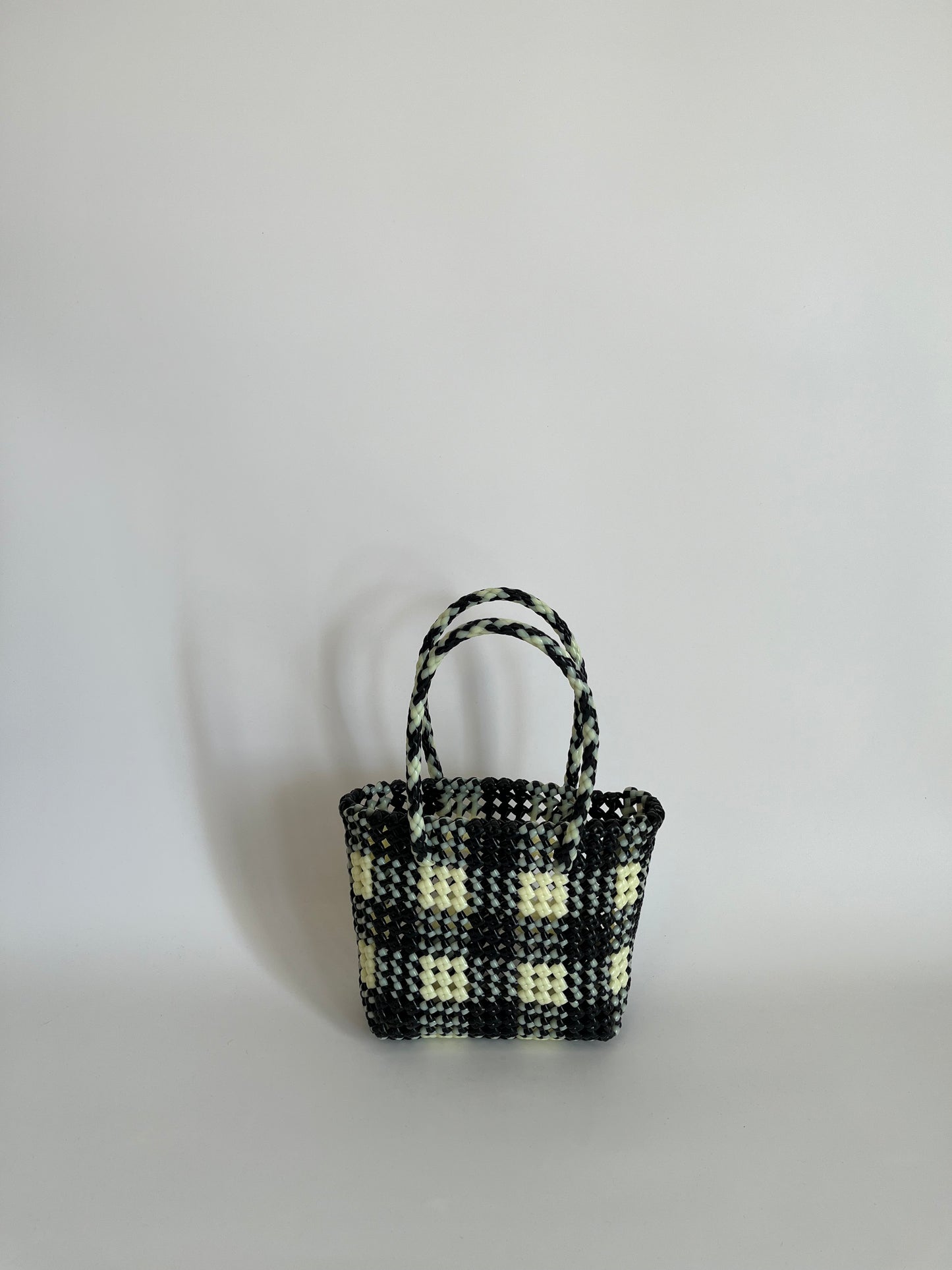 N°34XS - SAC COLORÉ - MINI - noir & écru