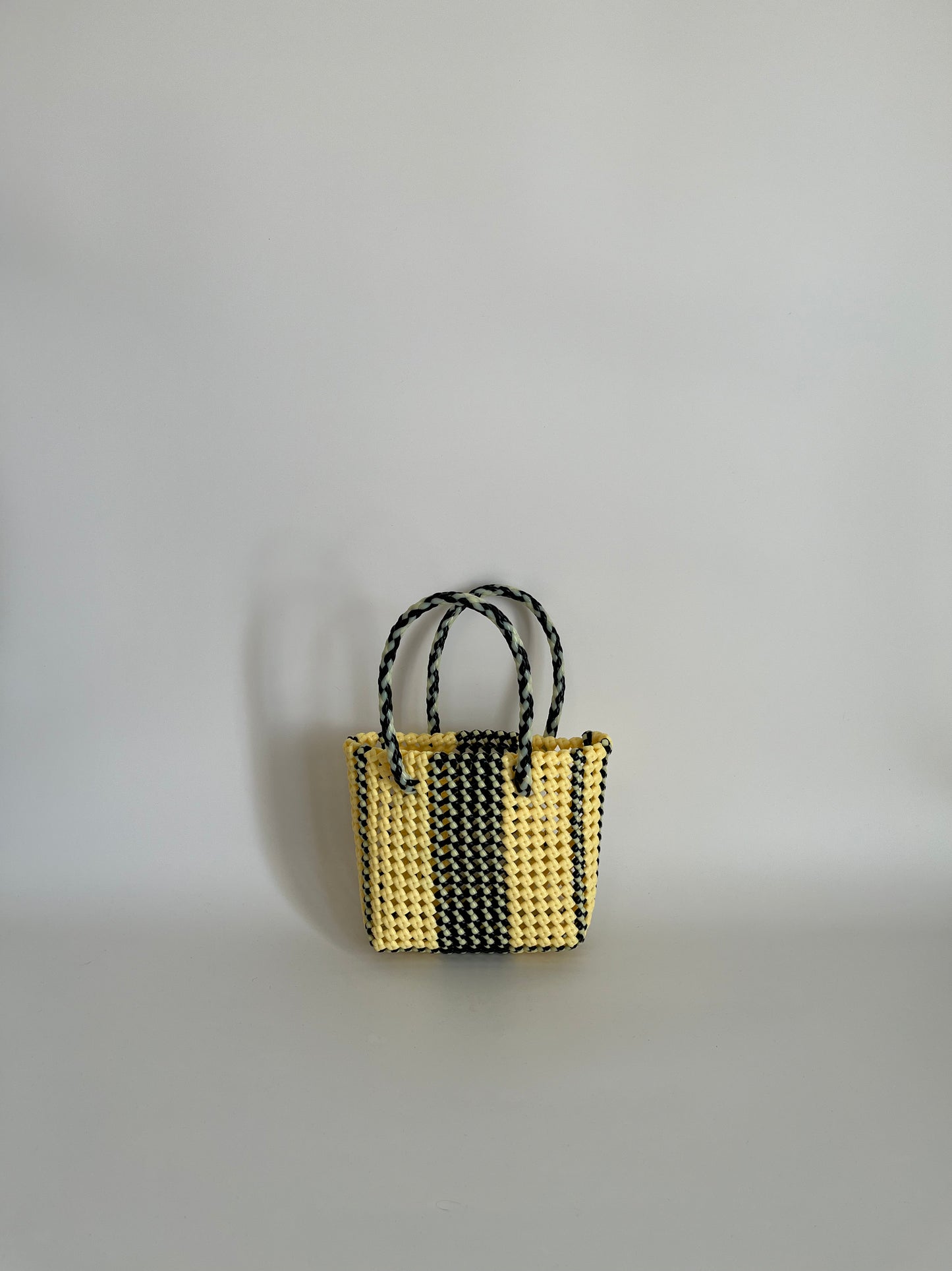 N°154XS - SAC COLORÉ - MINI - noir & crème