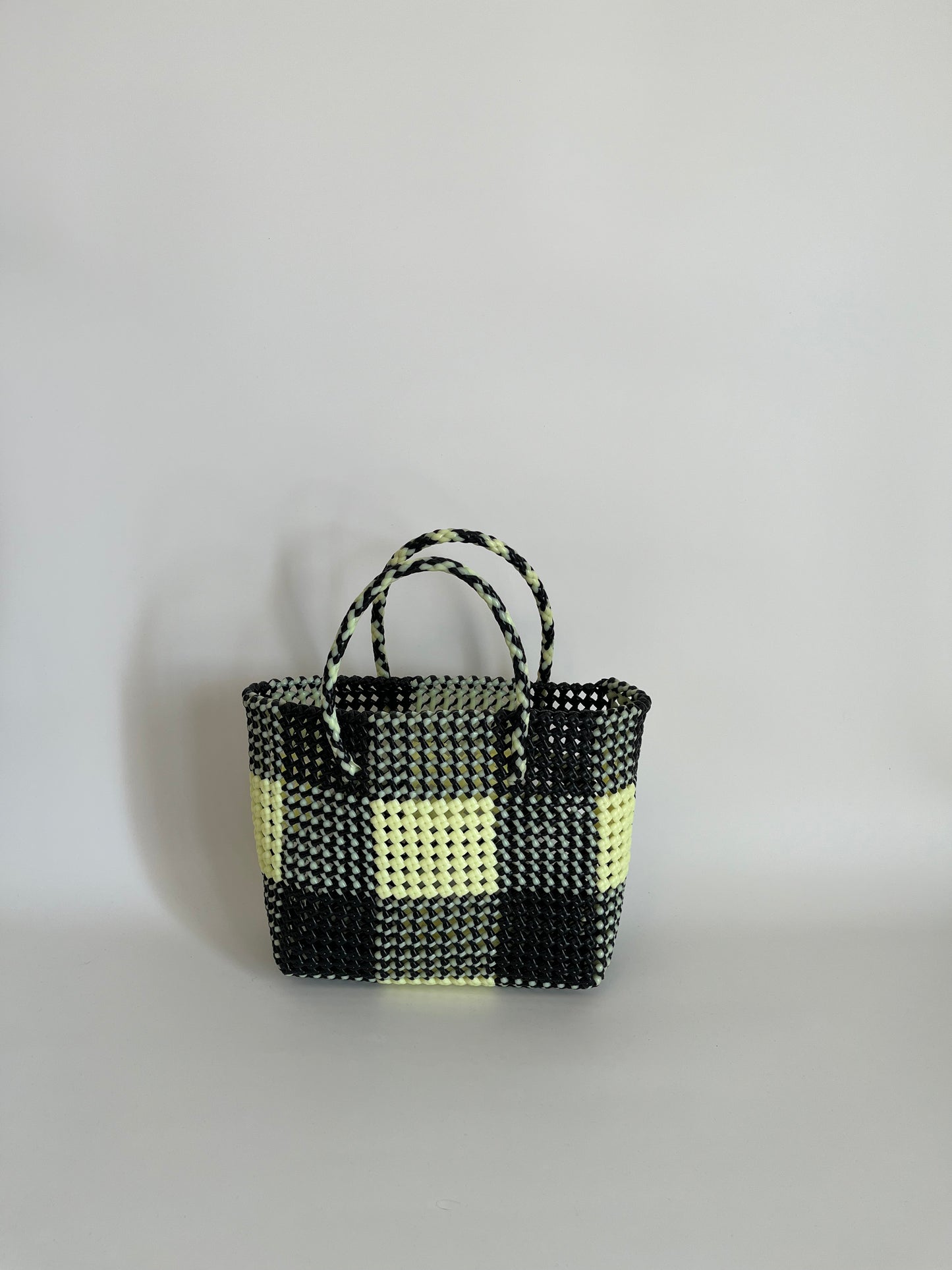 N°34M - SAC COLORÉ - MOYEN - noir & écru