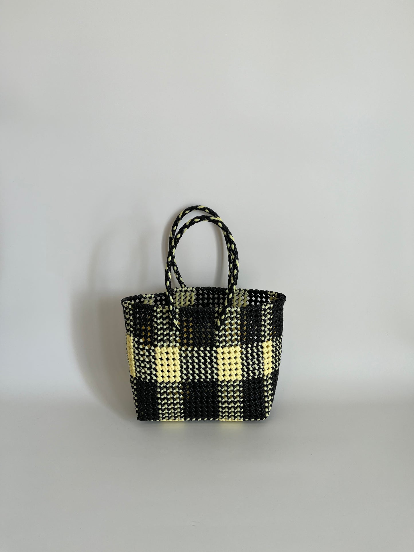N°35M bis - SAC COLORÉ - MOYEN - noir & crème