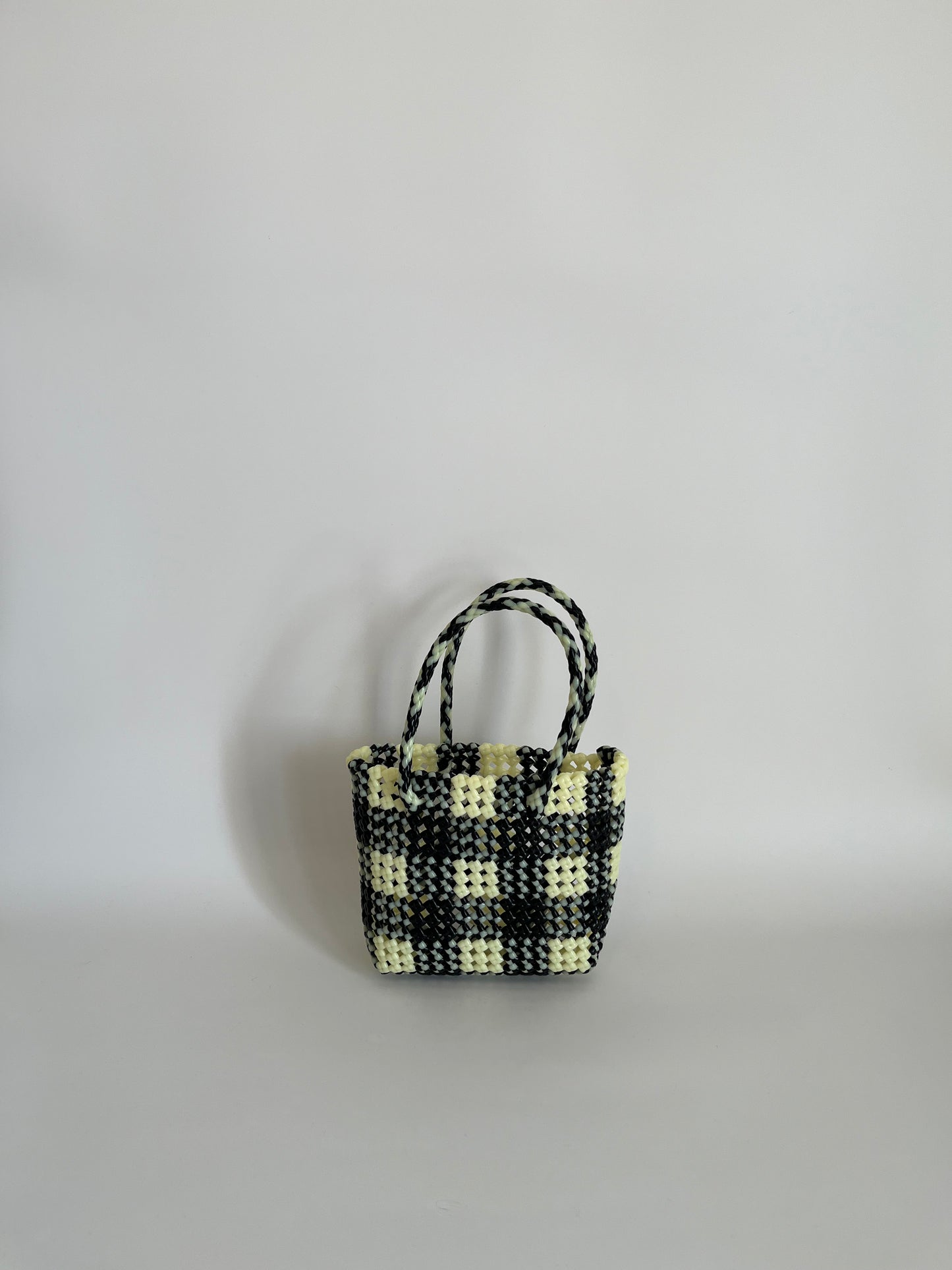 N°34XS - SAC COLORÉ - MINI - noir & écru