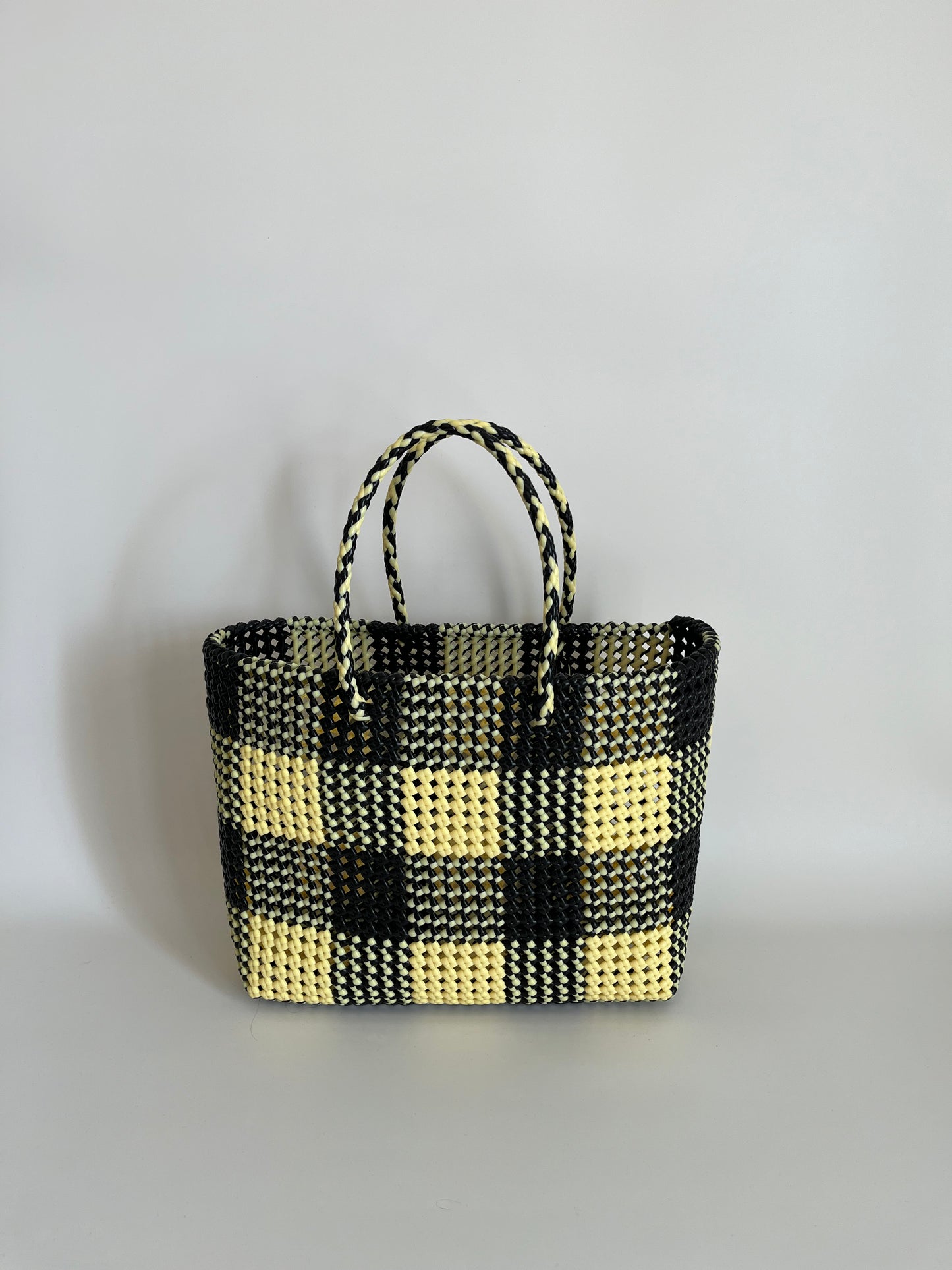 N°35L - SAC COLORÉ - GRAND - noir & crème