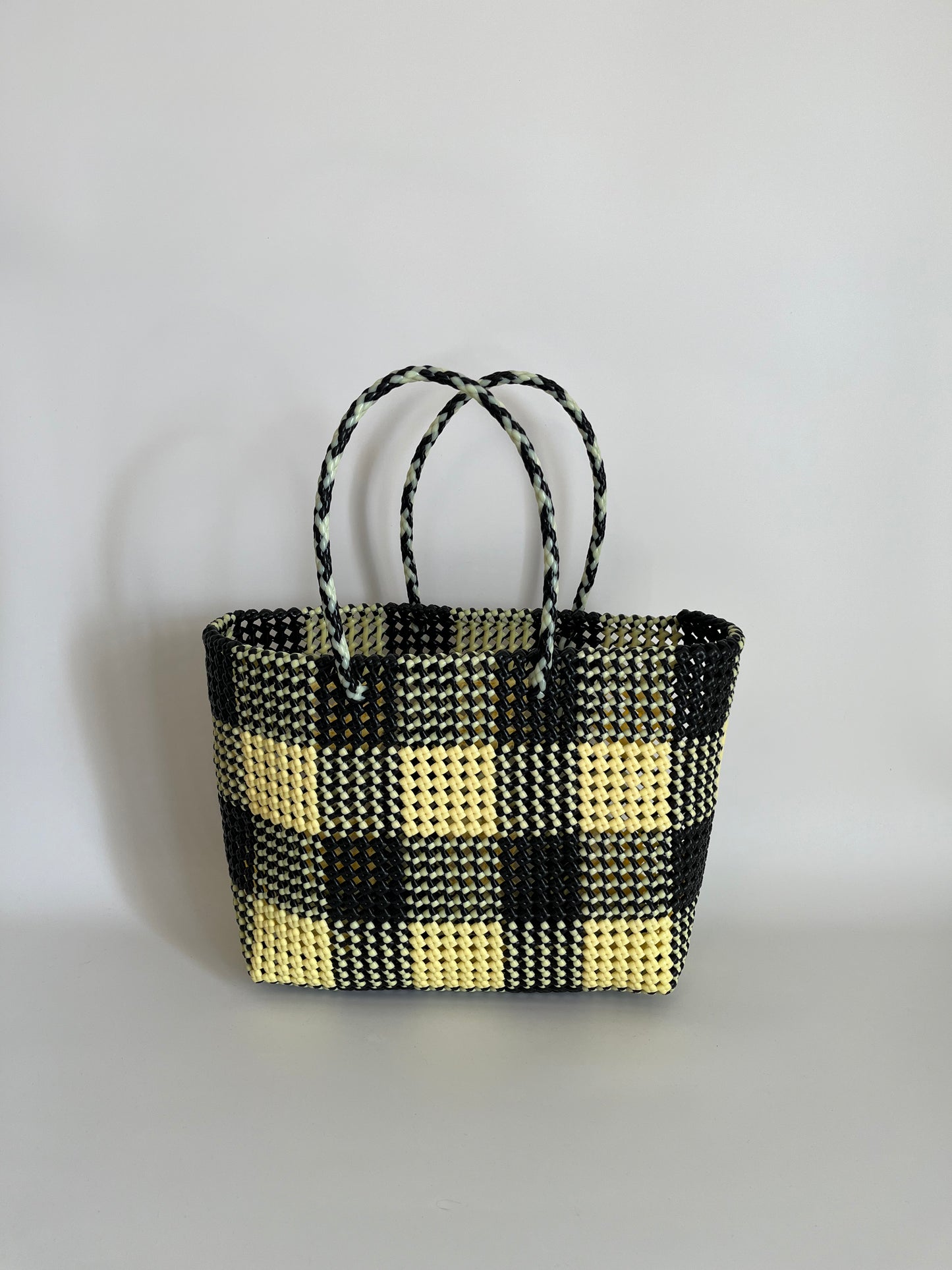 N°35L - SAC COLORÉ - GRAND - noir & crème