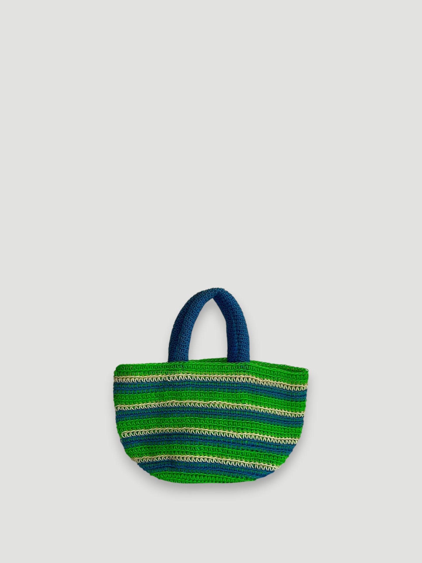 N°21SC - CROCHET BASKET BAG - MINI - multicolors