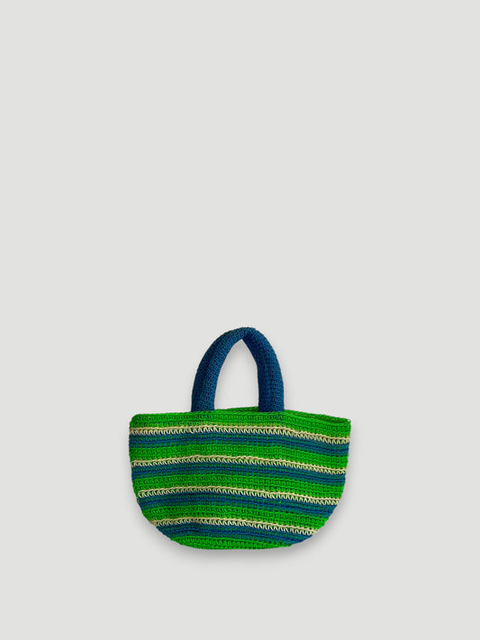 N°21SC - CROCHET BASKET BAG - MINI - multicolors