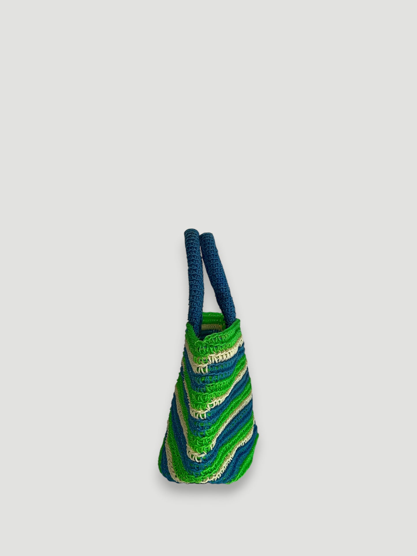 N°21SC - CROCHET BASKET BAG - MINI - multicolors