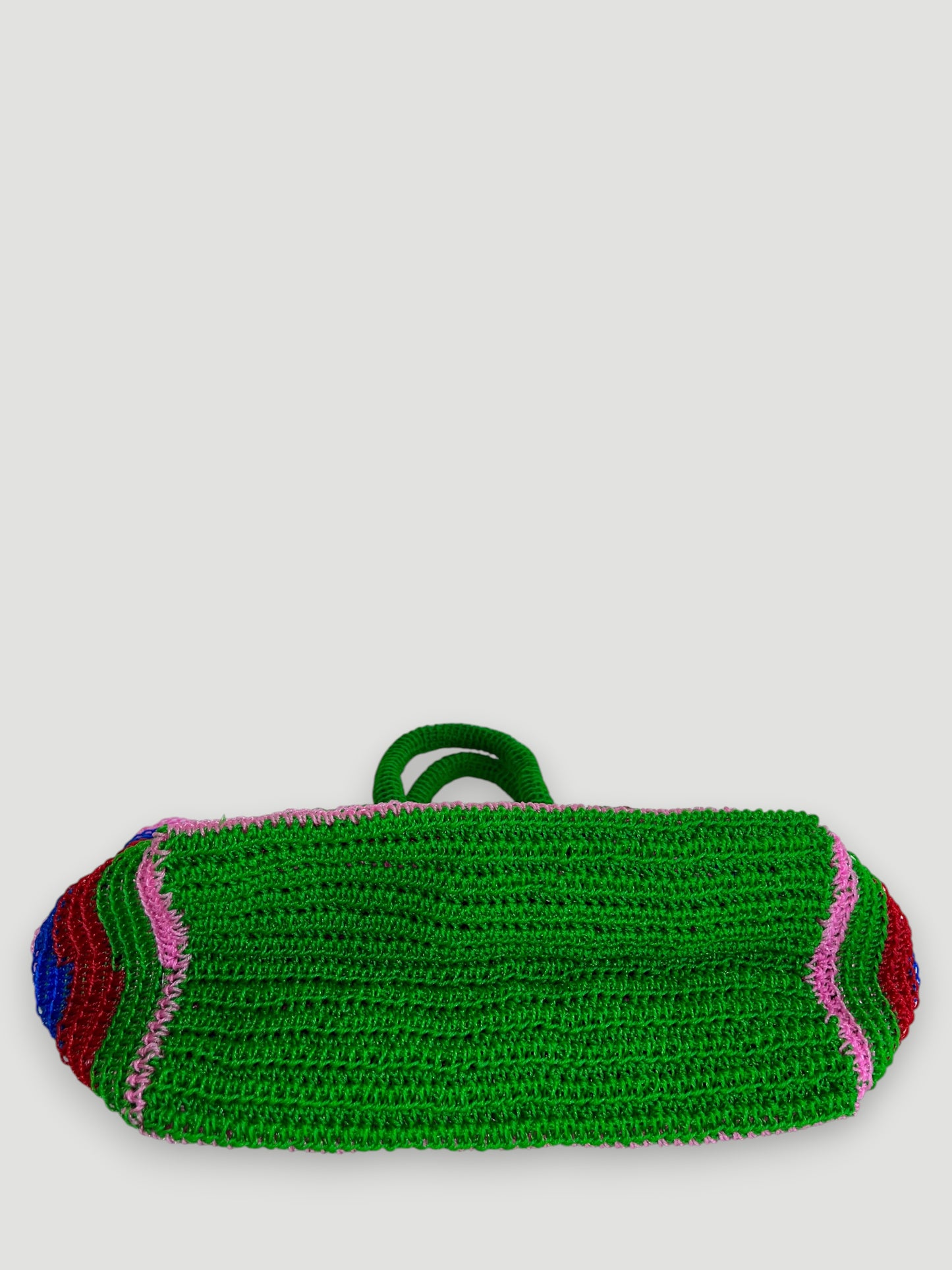 N°26SC - SAC PANIER CROCHET STRI XL - MAXI - multicolors