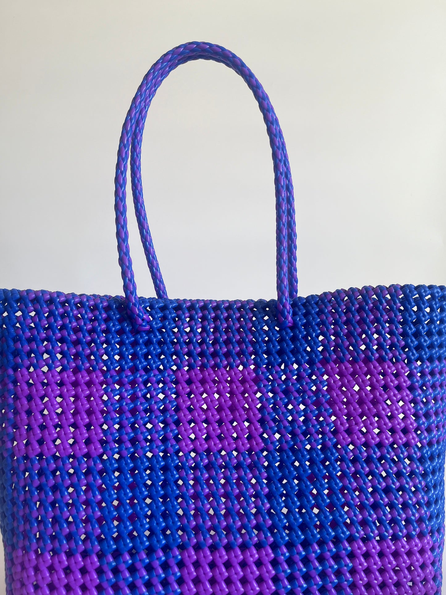 N°5L - SAC COLORÉ - GRAND - violet & bleu foncé