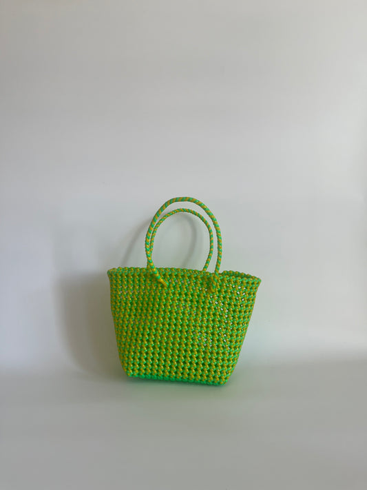 N°243S - SAC IMPARFAIT - PETIT - jaune & vert fluo