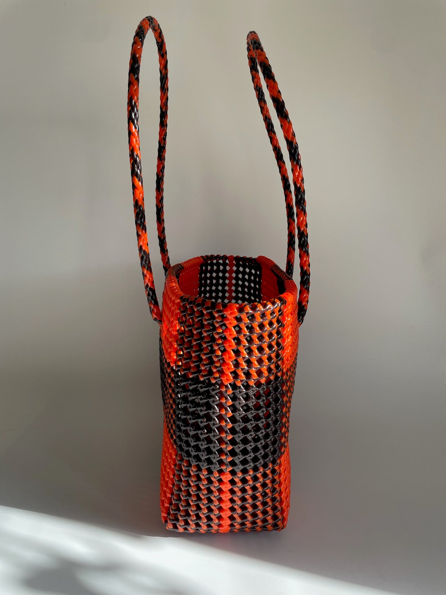 N°252M - SAC COLORÉ - MOYEN - marron & orange