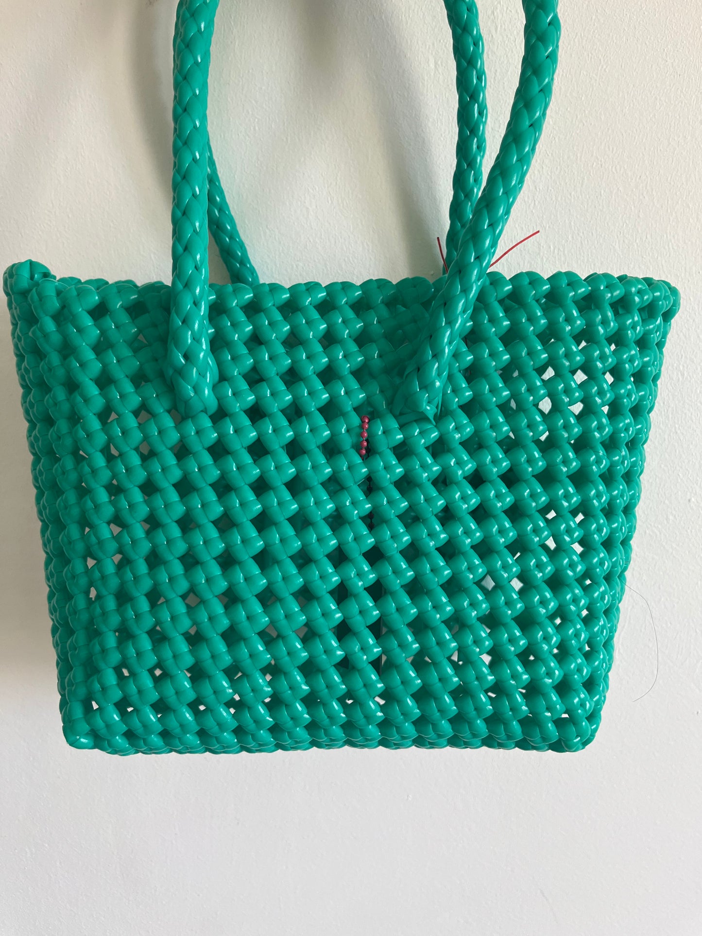 N°46XS - SAC CABAS IMPARFAIT - MINI - turquoise