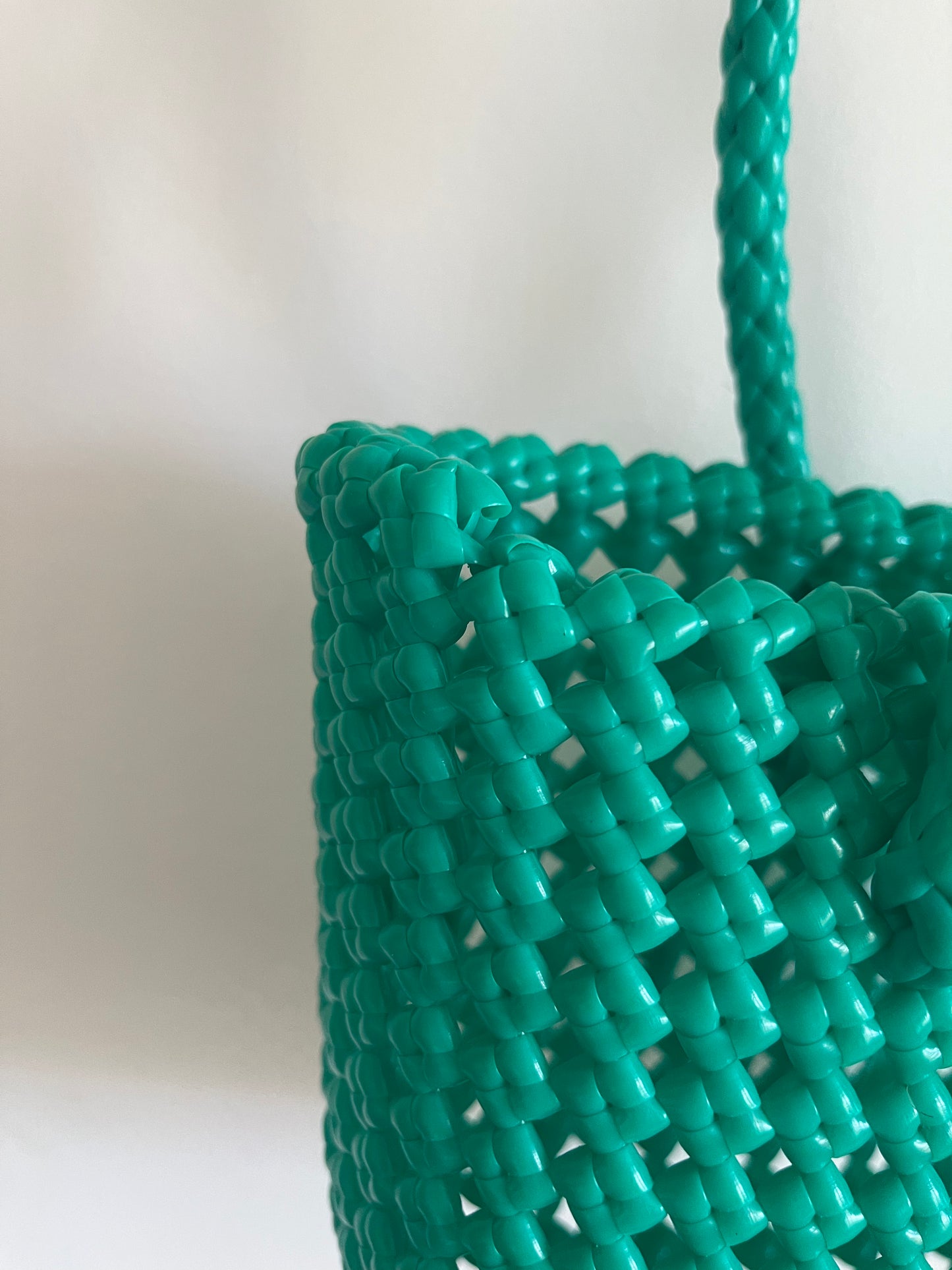 N°46XS - SAC CABAS IMPARFAIT - MINI - turquoise