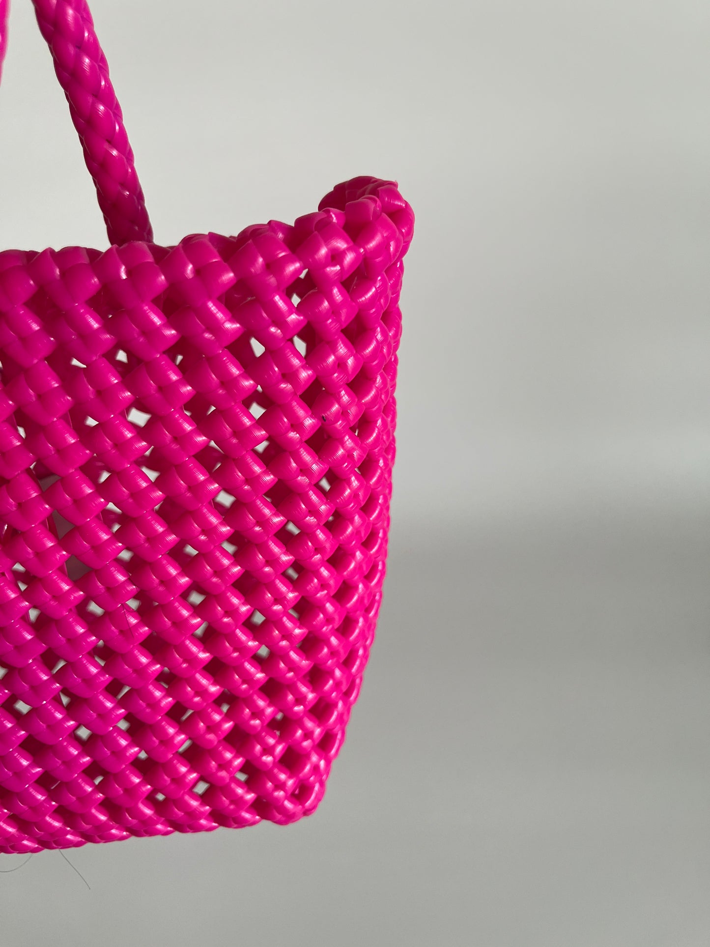 N°134XS - SAC PANIER IMPARFAIT - MINI - rose foncé