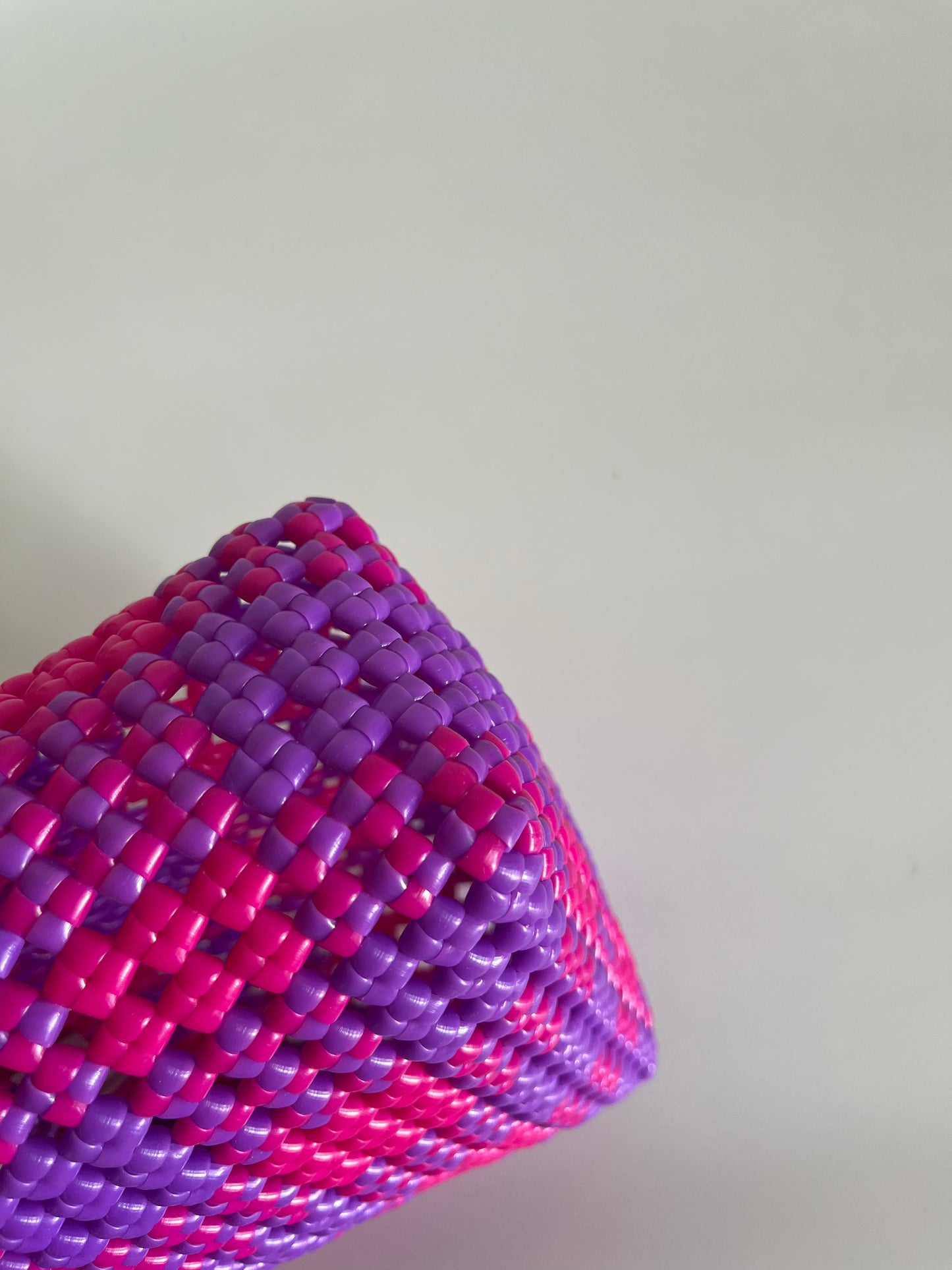 N°9XS - SAC CABAS IMPARFAIT - MINI - rose foncé & violet