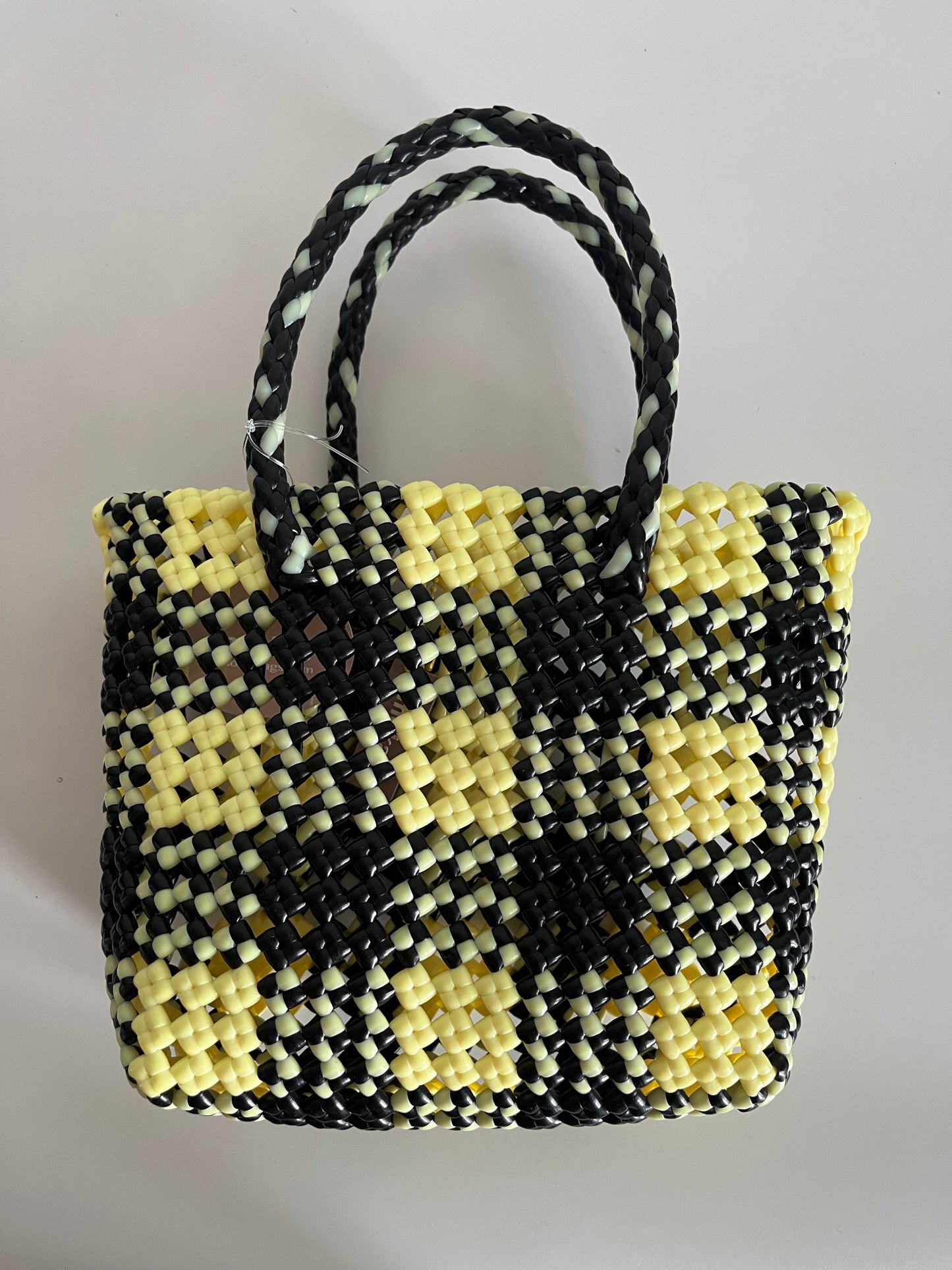 N°36XS bis - SAC PANIER IMPARFAIT - MINI - noir & crème