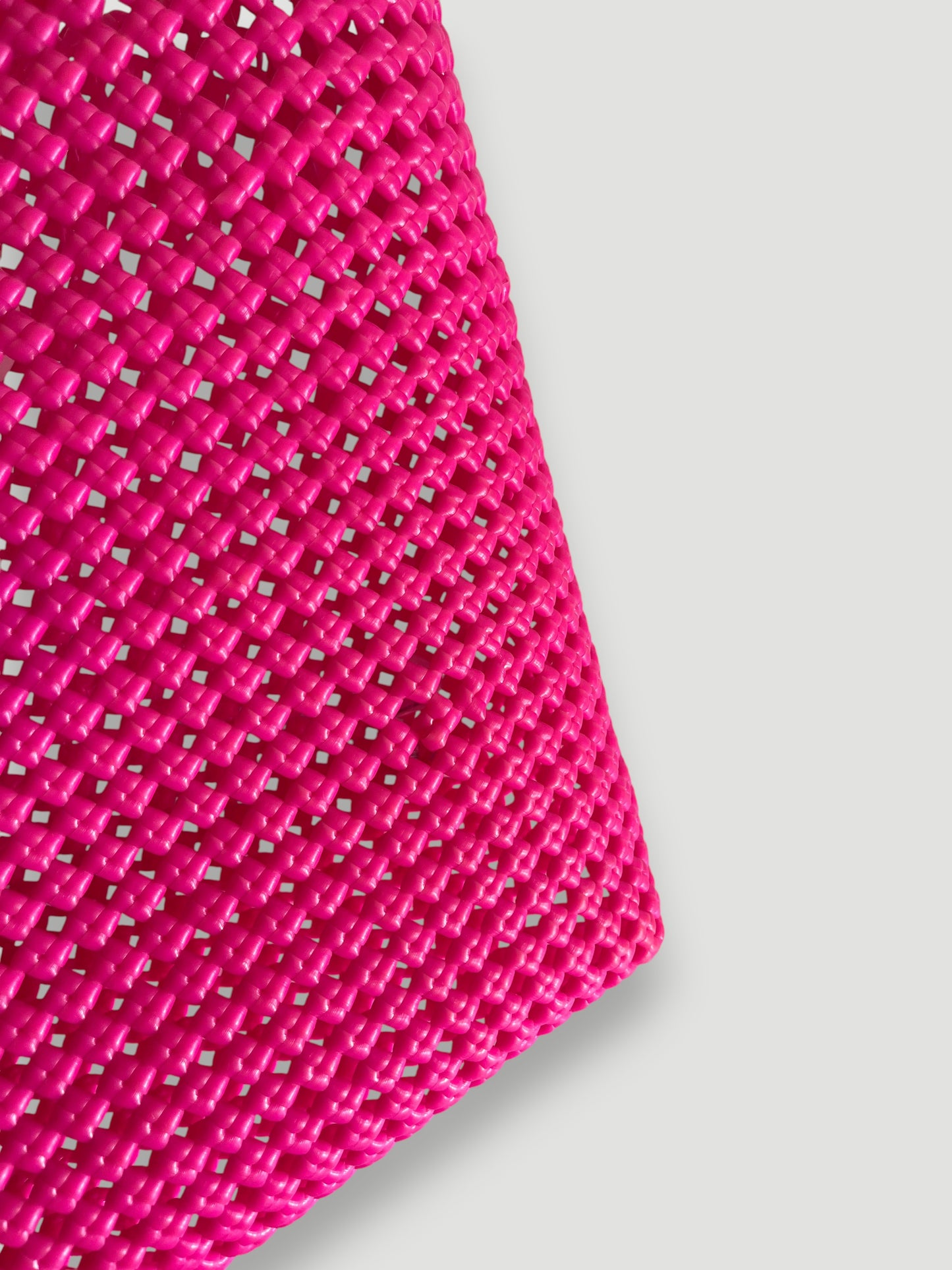 No. 38L bis - Hand-woven basket bag - large - pink