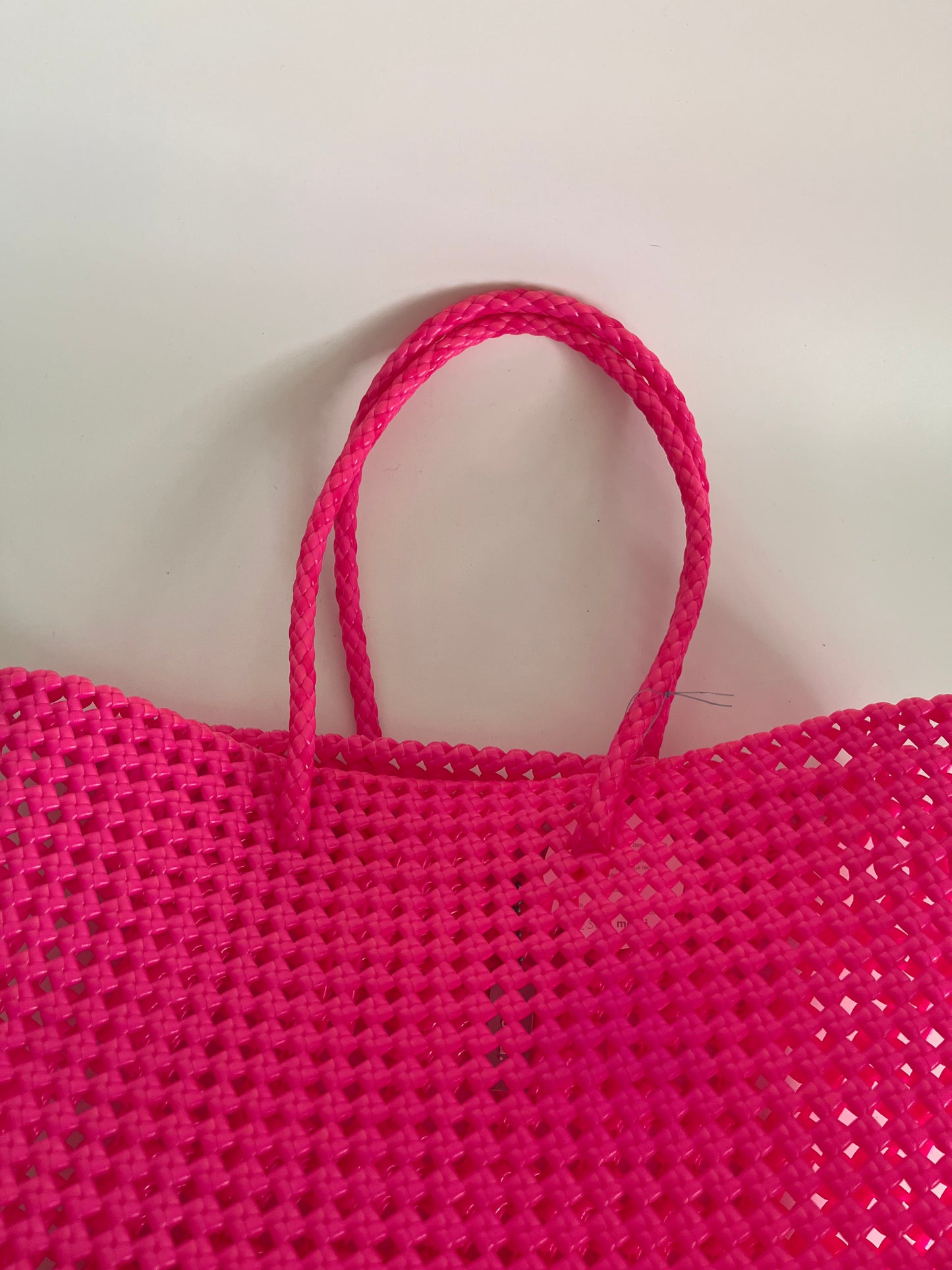 No. 38L bis - Hand-woven basket bag - large - pink