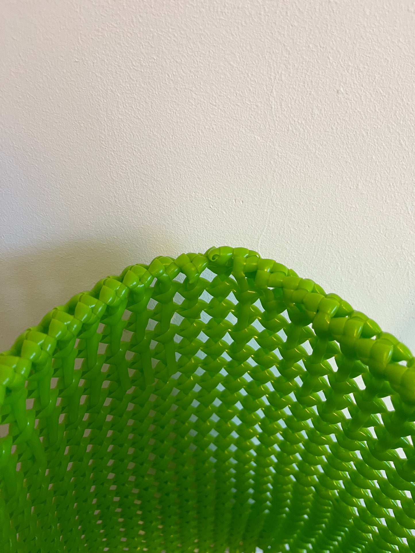 No. 137L - IMPERFECT BASKET BAG - LARGE - light green