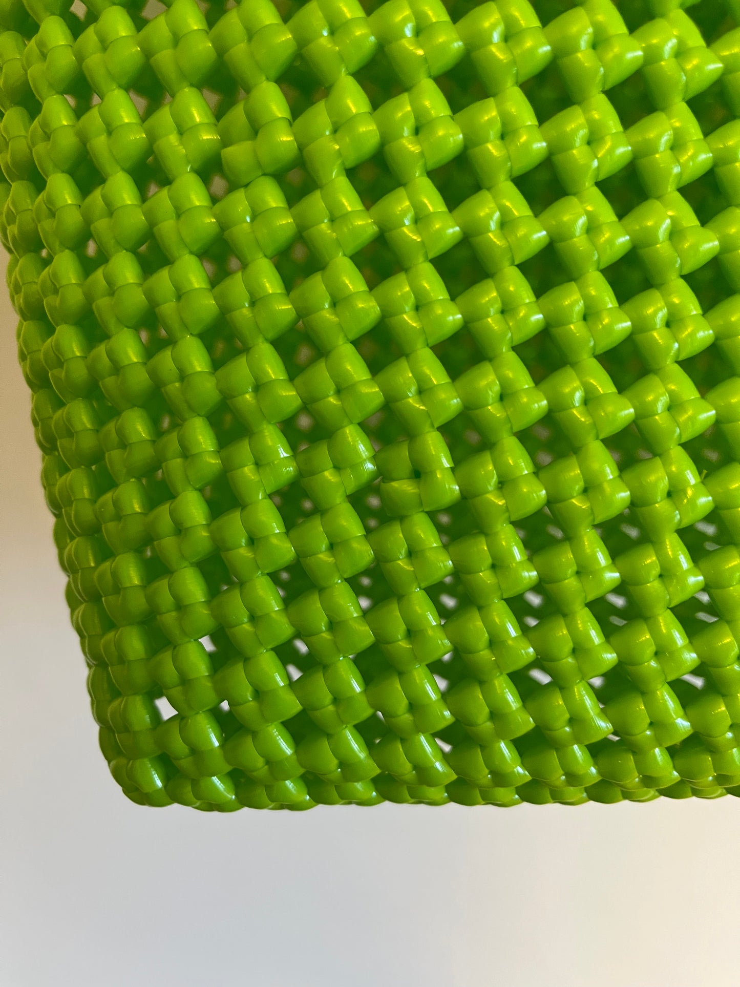 No. 137L - IMPERFECT BASKET BAG - LARGE - light green