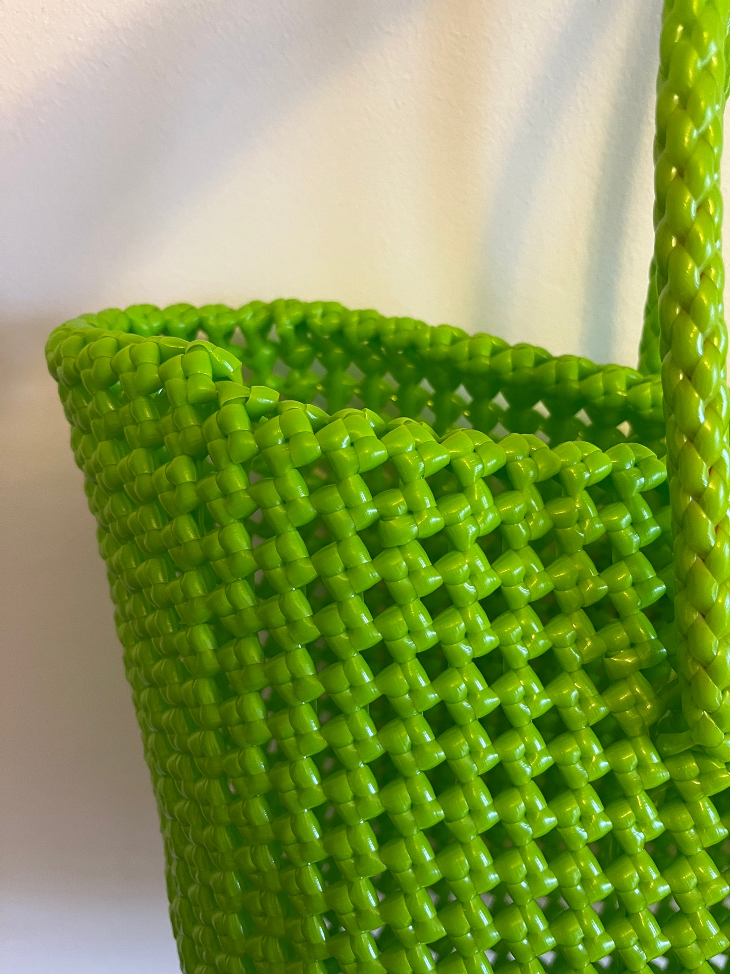No. 137L - IMPERFECT BASKET BAG - LARGE - light green