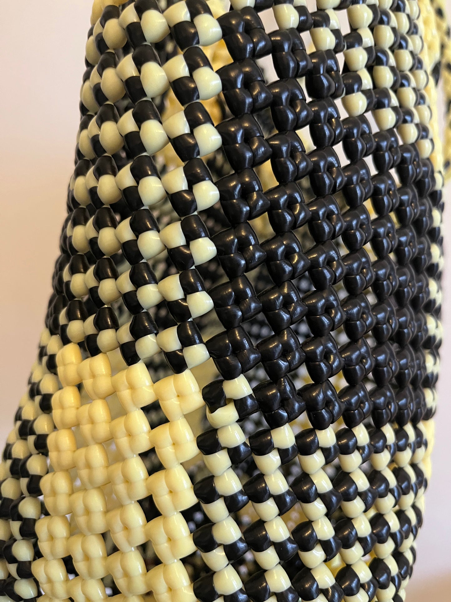 N°35M bis - SAC CABAS IMPARFAIT - MOYEN - noir & crème