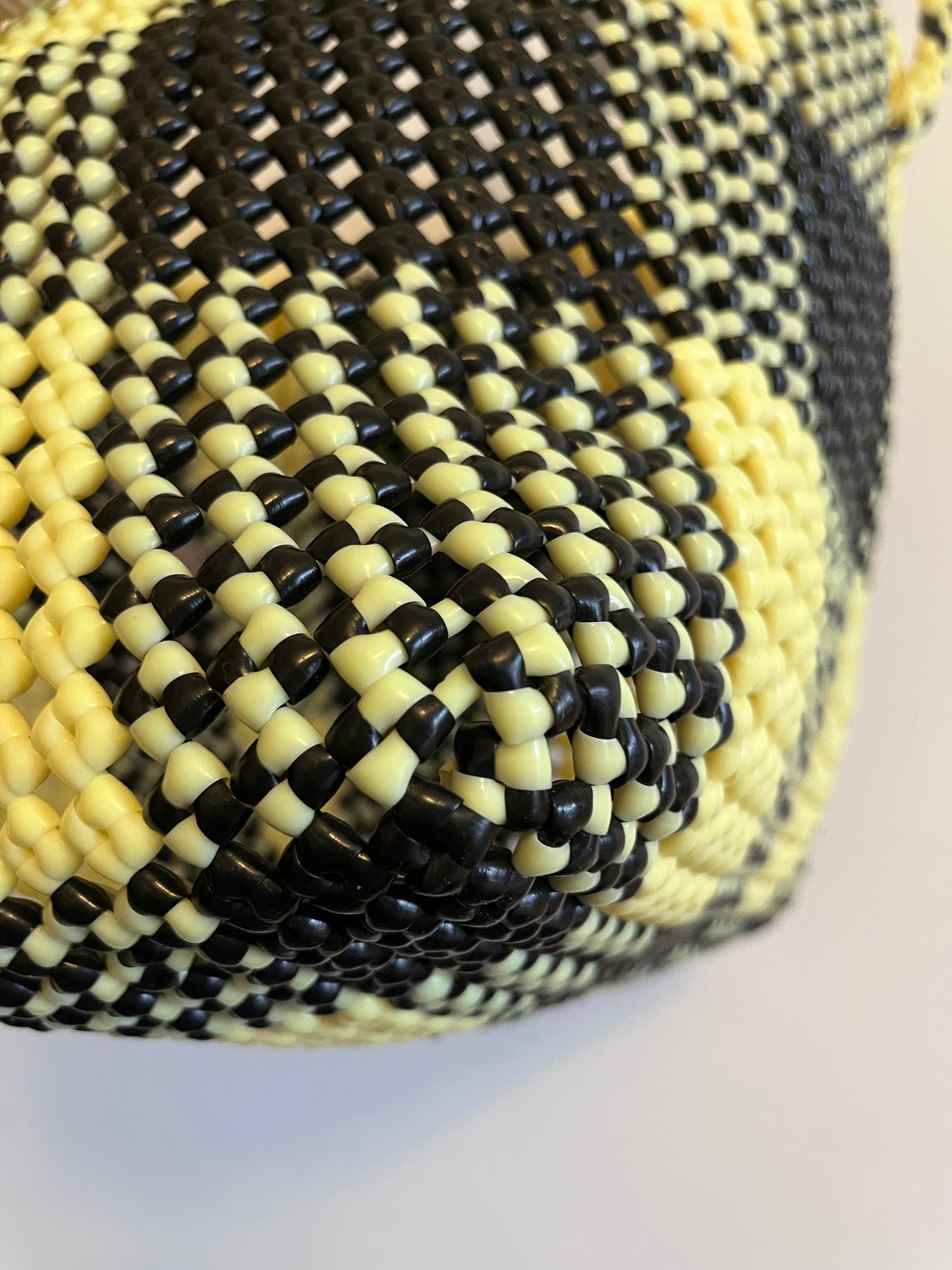 N°35M bis - SAC CABAS IMPARFAIT - MOYEN - noir & crème