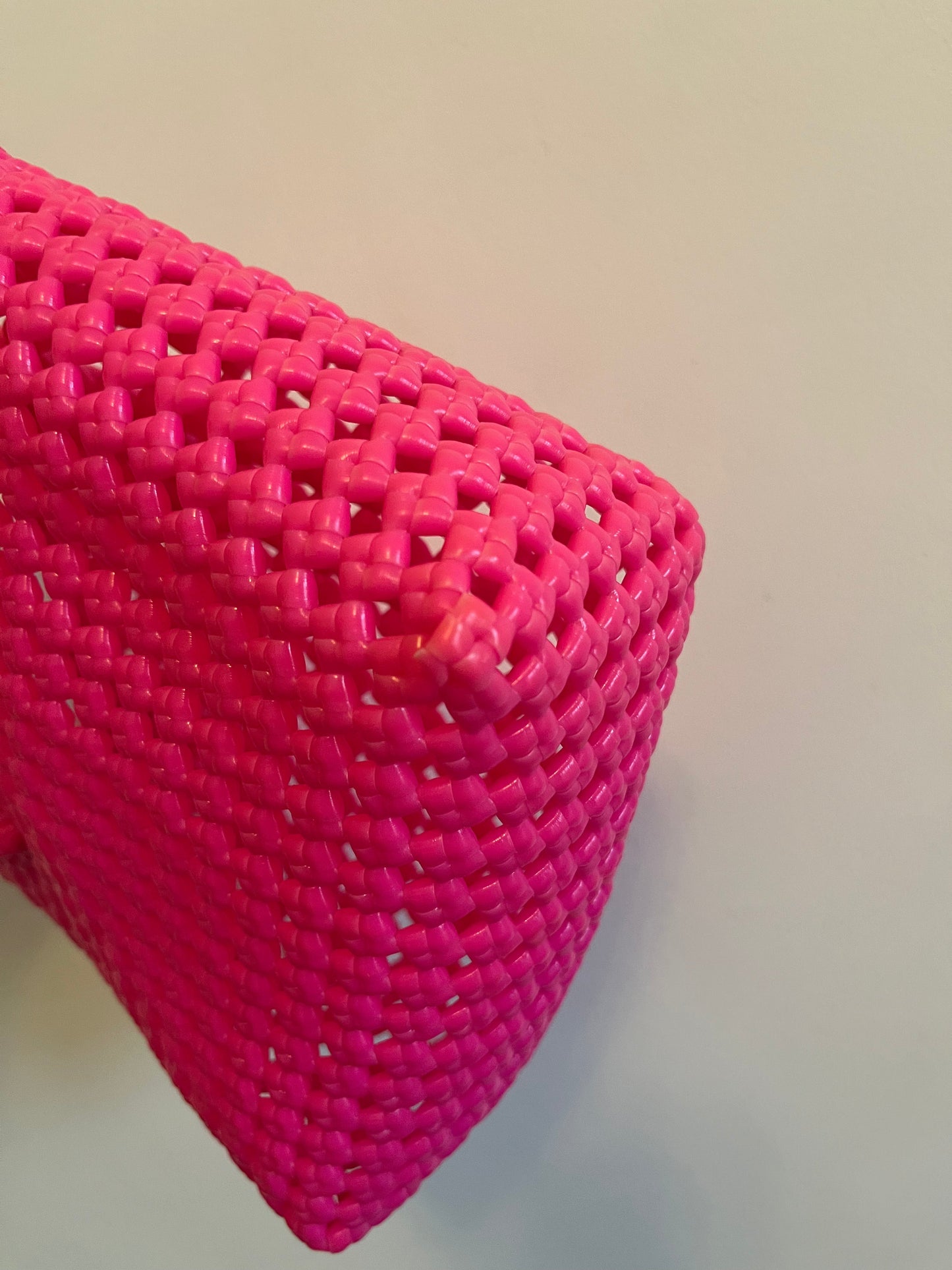 N°38XS - SAC PANIER IMPARFAIT - MINI - rose fluo