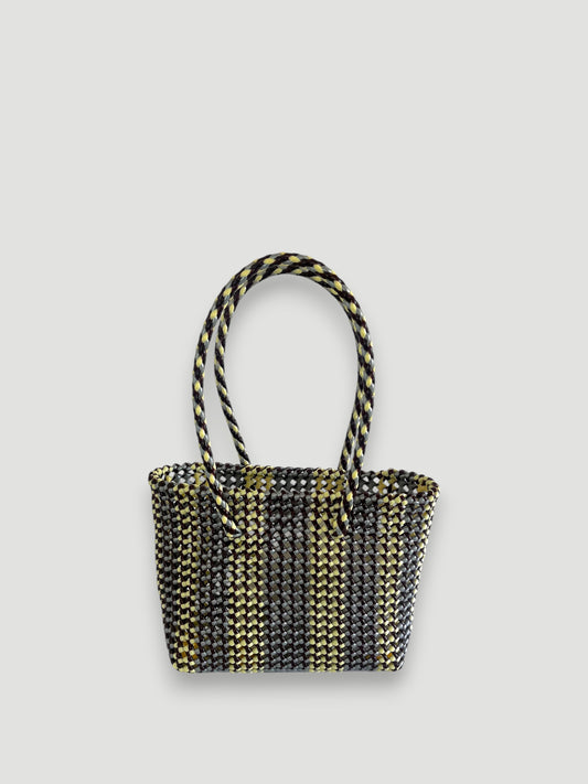 No. 292S - Hand-woven basket bag - small - multicoloured