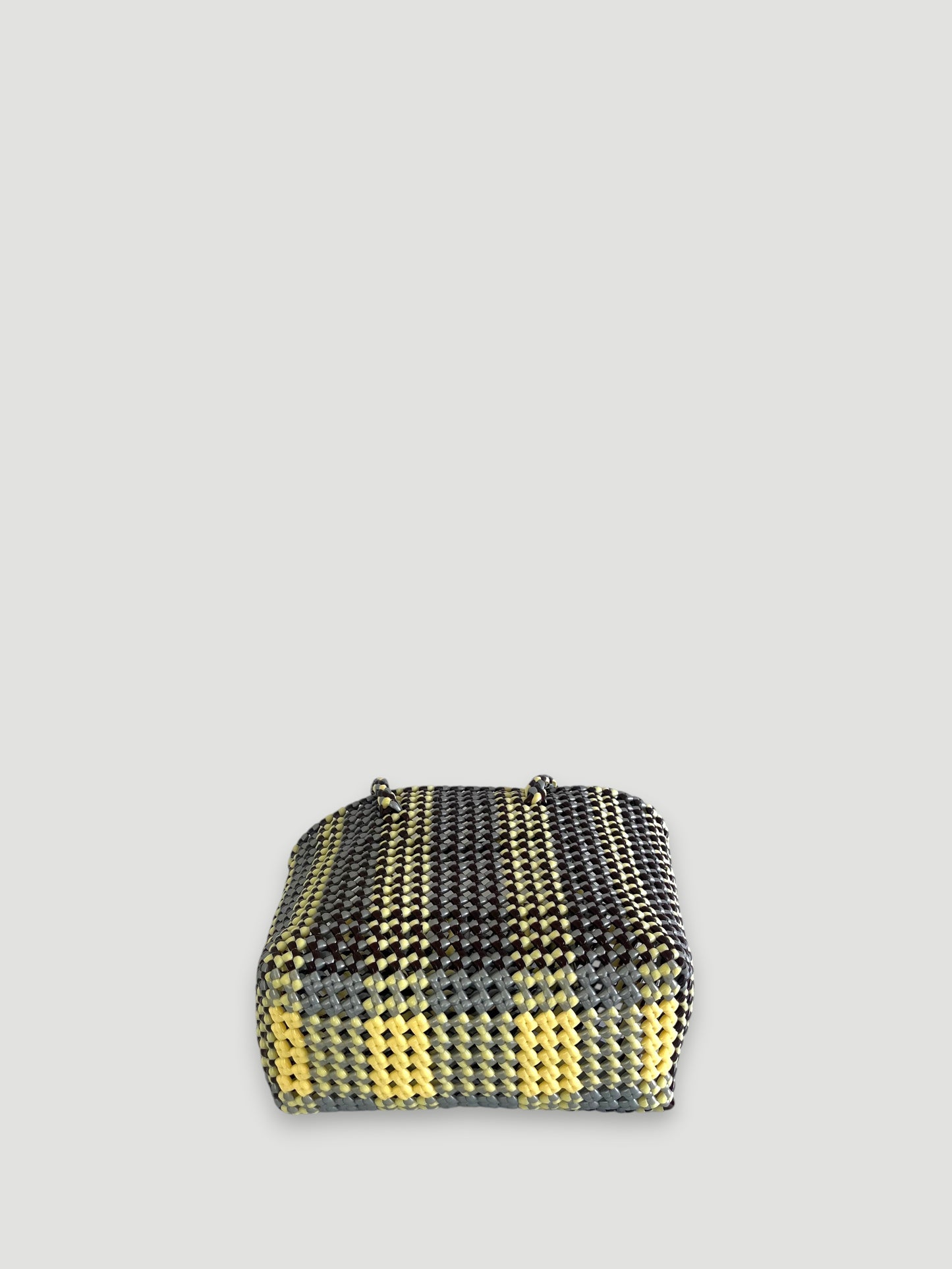 N°292S - SAC PANIER TRESSÉ MAIN - PETIT - multicolors